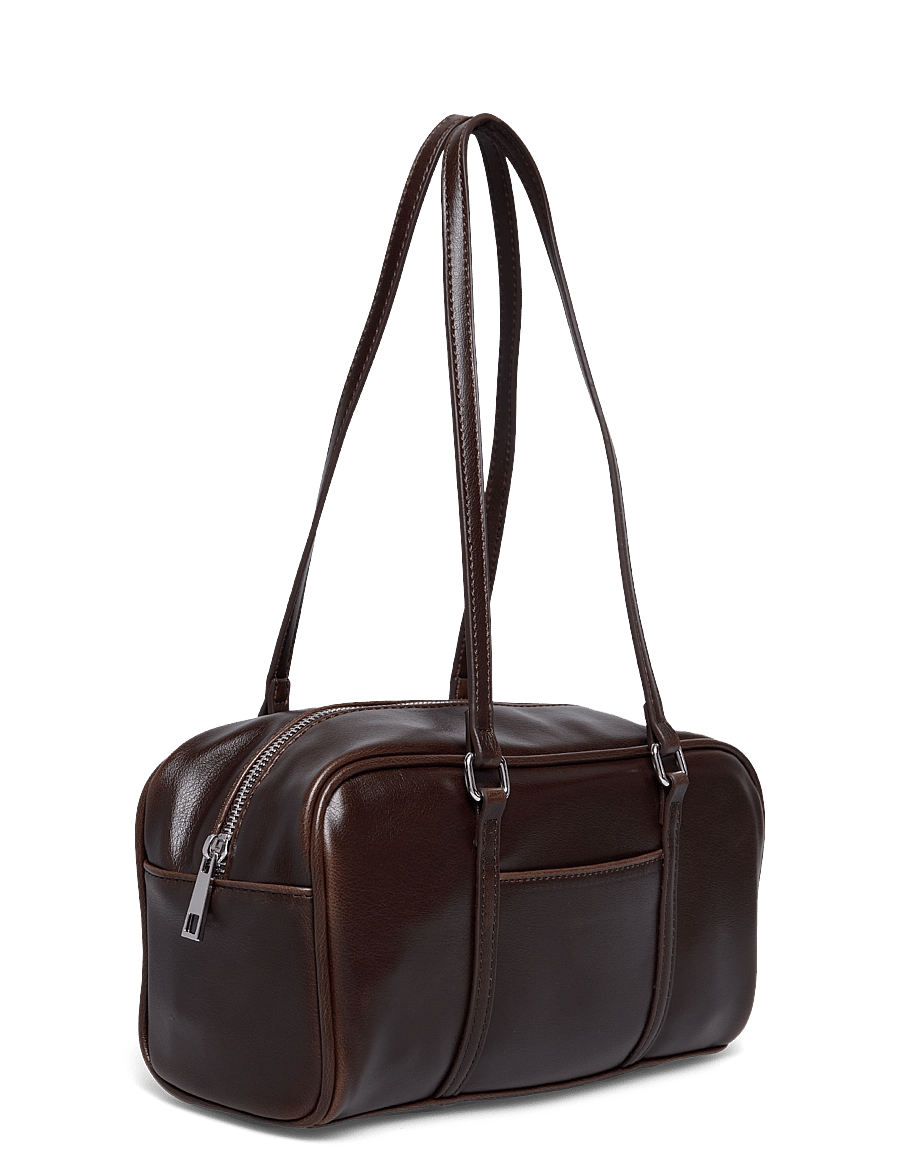 Gina Tricot - Small bowling bag - moetrendid - dark brown (7180) - 2
