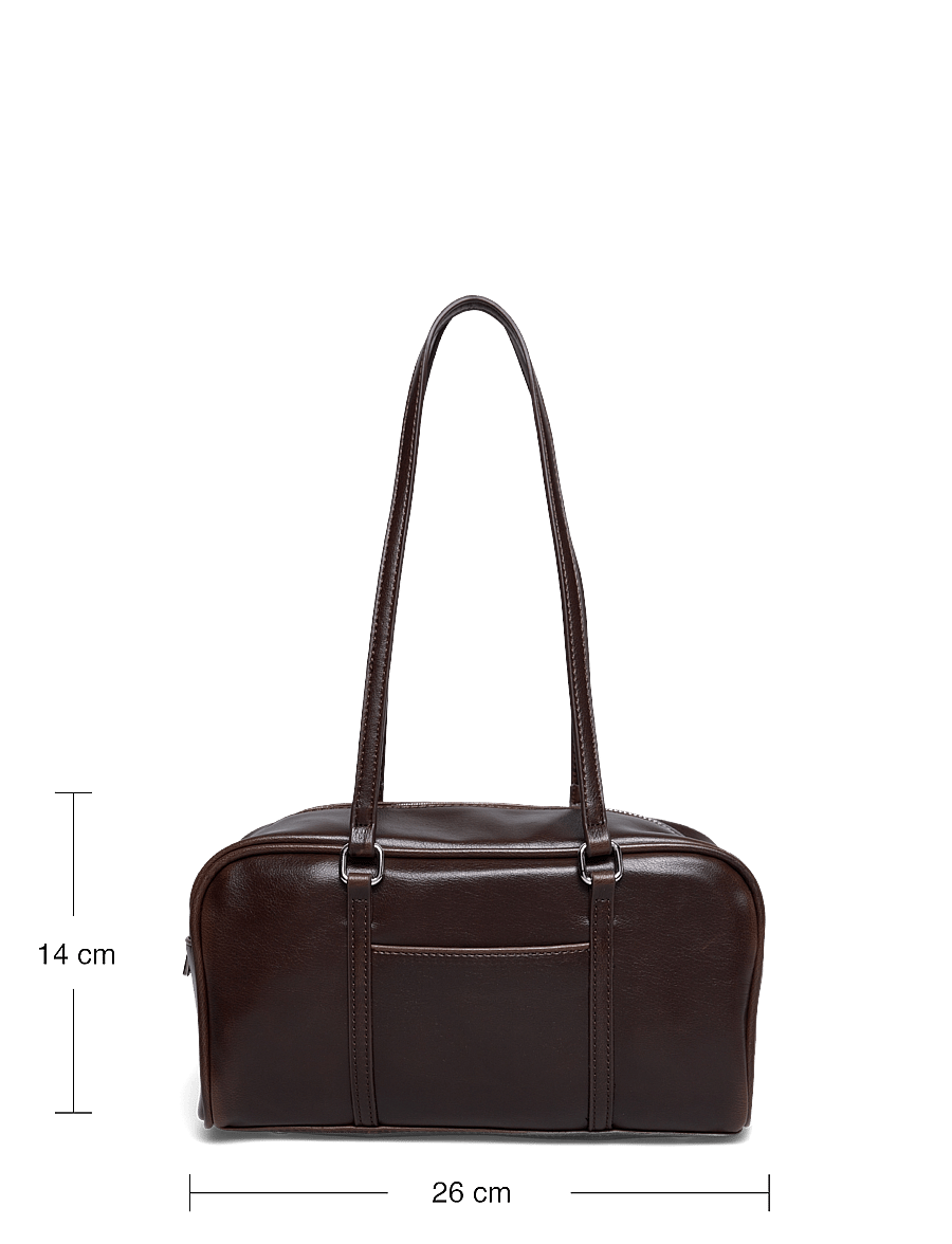Gina Tricot - Small bowling bag - moetrendid - dark brown (7180) - 4