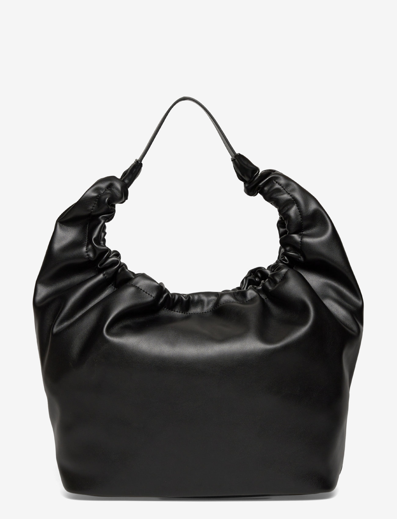 Gina Tricot - Gathered tote bag - pirkinių krepšiai - black (9000) - 1