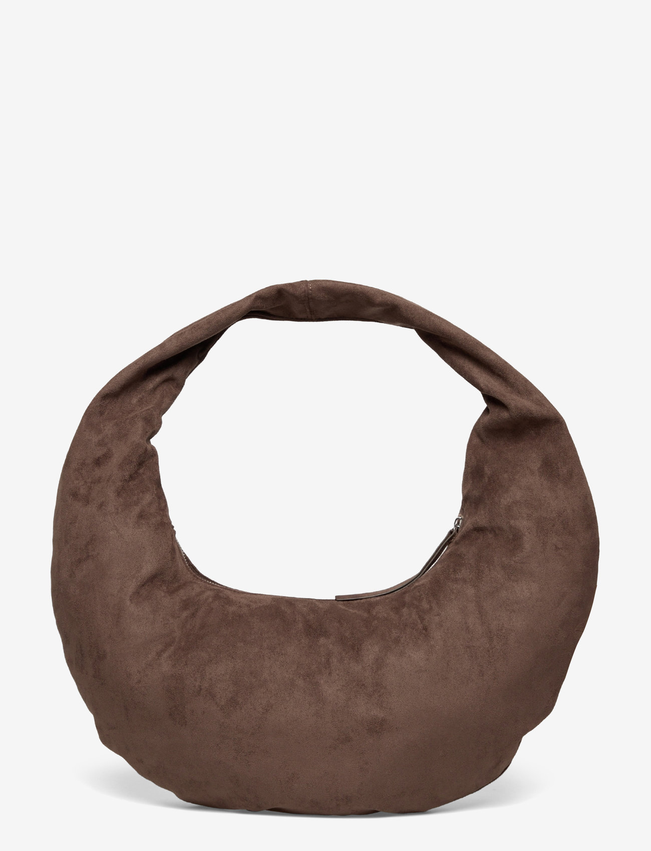 Gina Tricot - Fake suede circle bag - speciella tillfällen - brown - 0