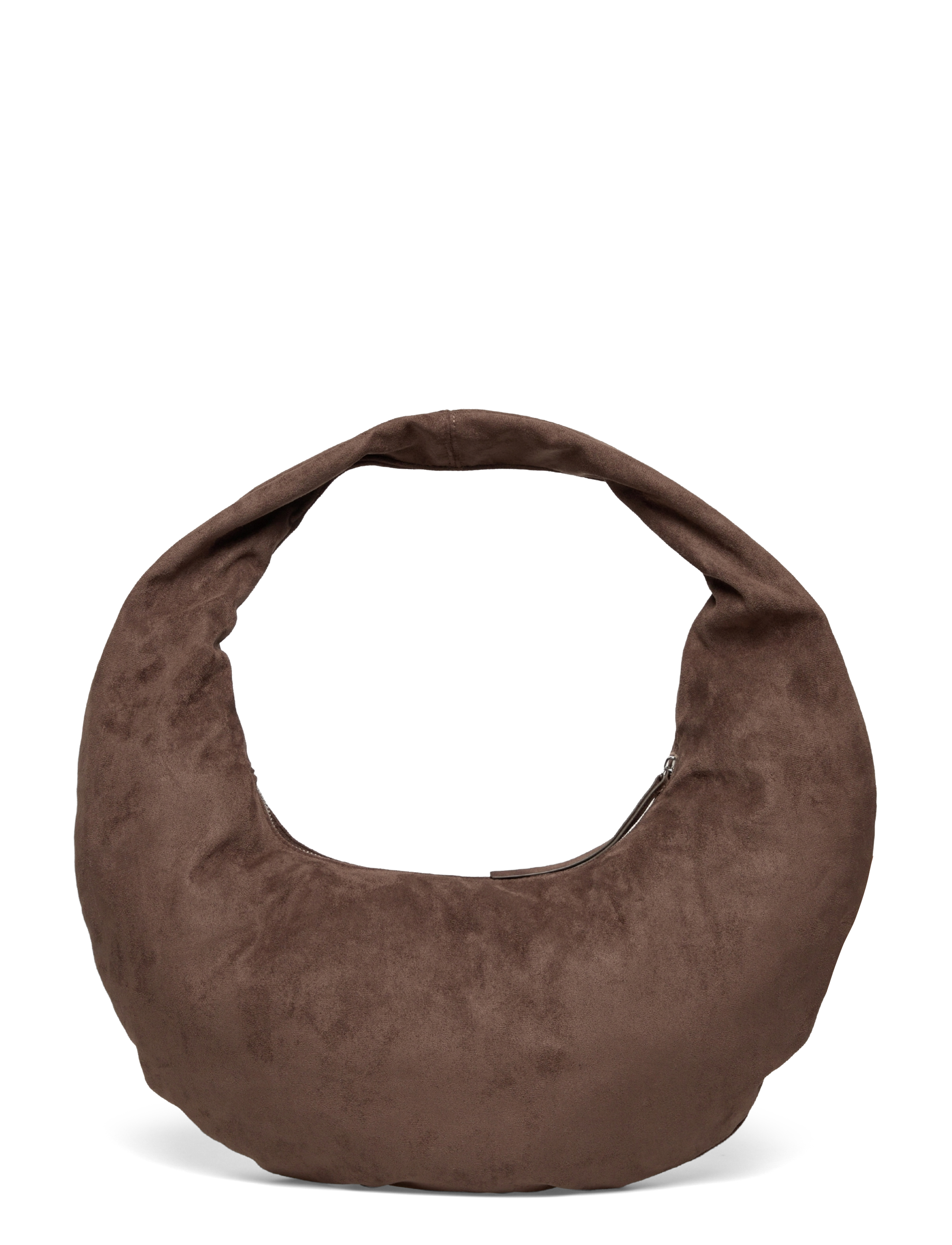 Gina Tricot Fake suede circle bag - Jõulukingid - BROWN / brown