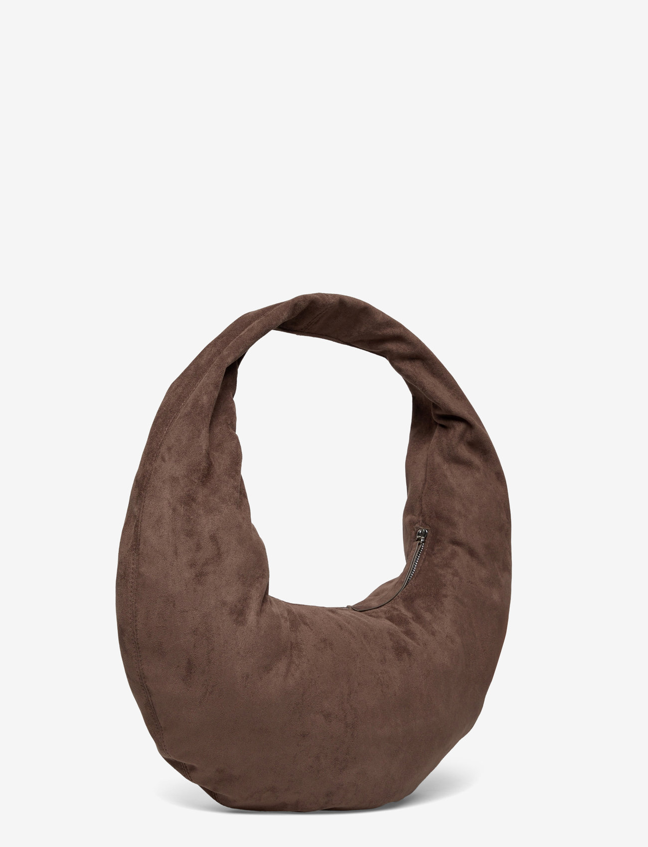 Gina Tricot - Fake suede circle bag - speciella tillfällen - brown - 2