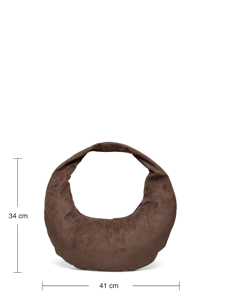 Gina Tricot - Fake suede circle bag - special occasions - brown - 4