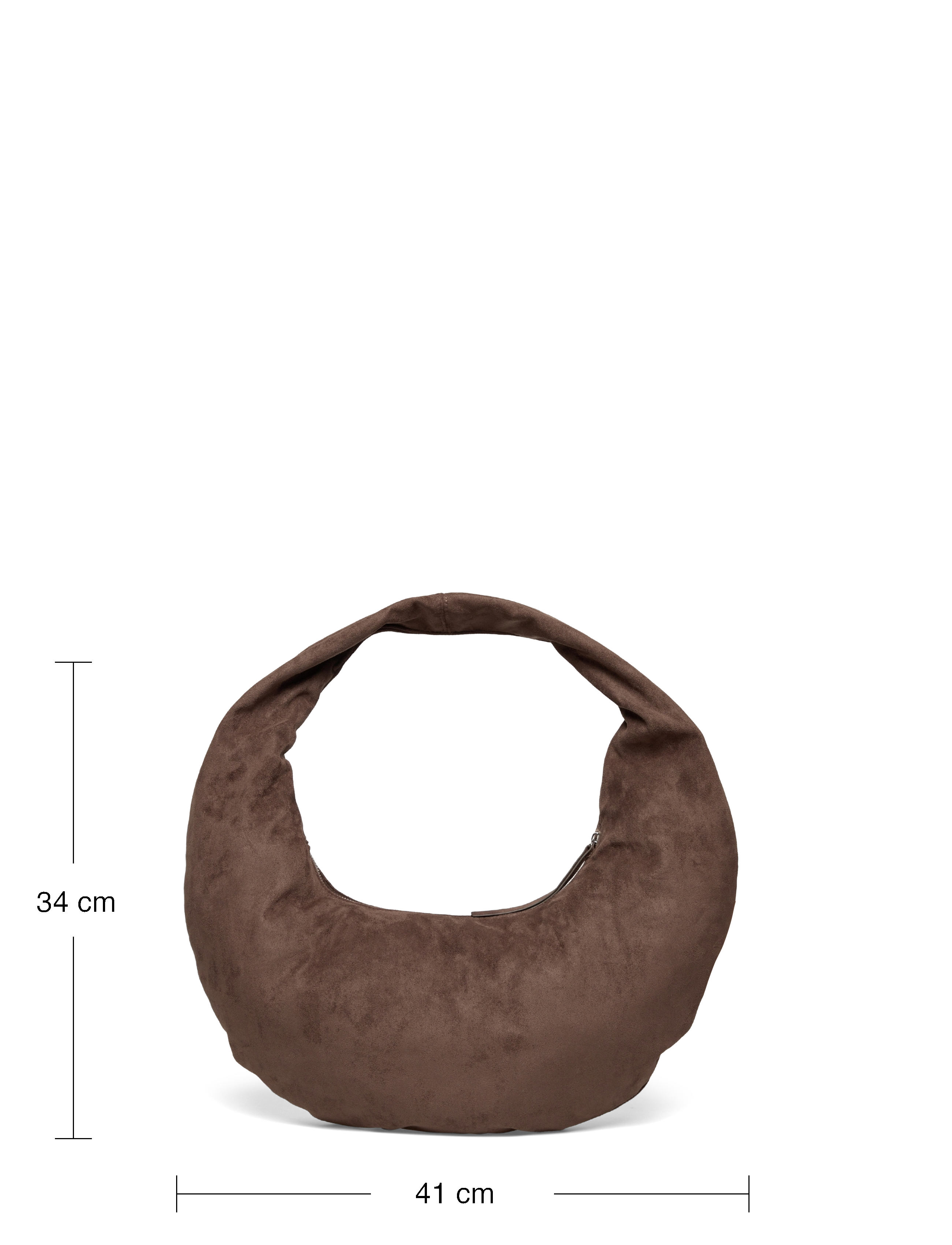 Gina Tricot - Fake suede circle bag - erityistilaisuudet - brown - 4