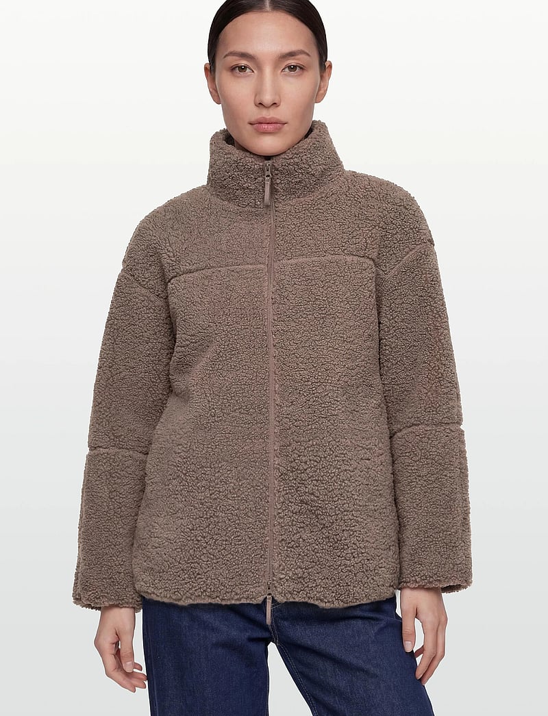 Gina Tricot - Pile zip jacket - kevadjoped - falcon (7092) - 3