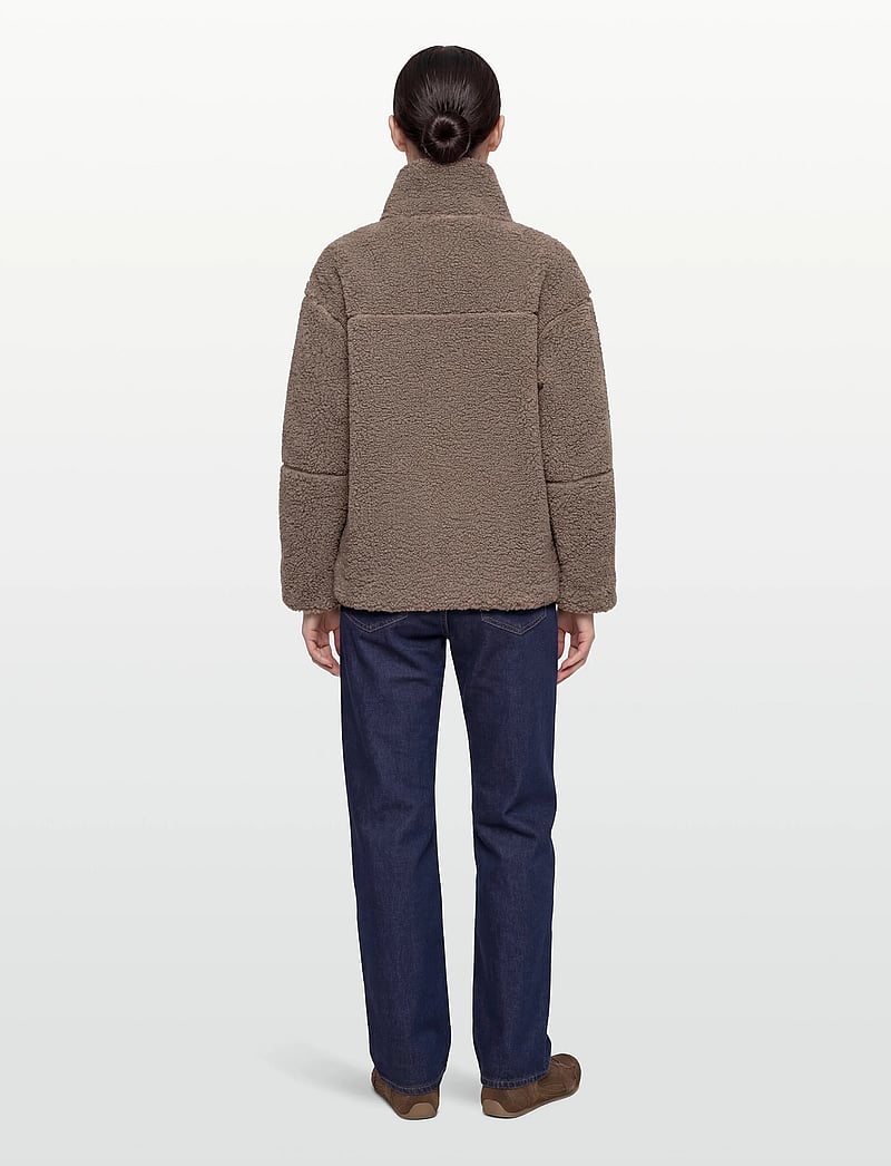 Gina Tricot - Pile zip jacket - kevadjoped - falcon (7092) - 4