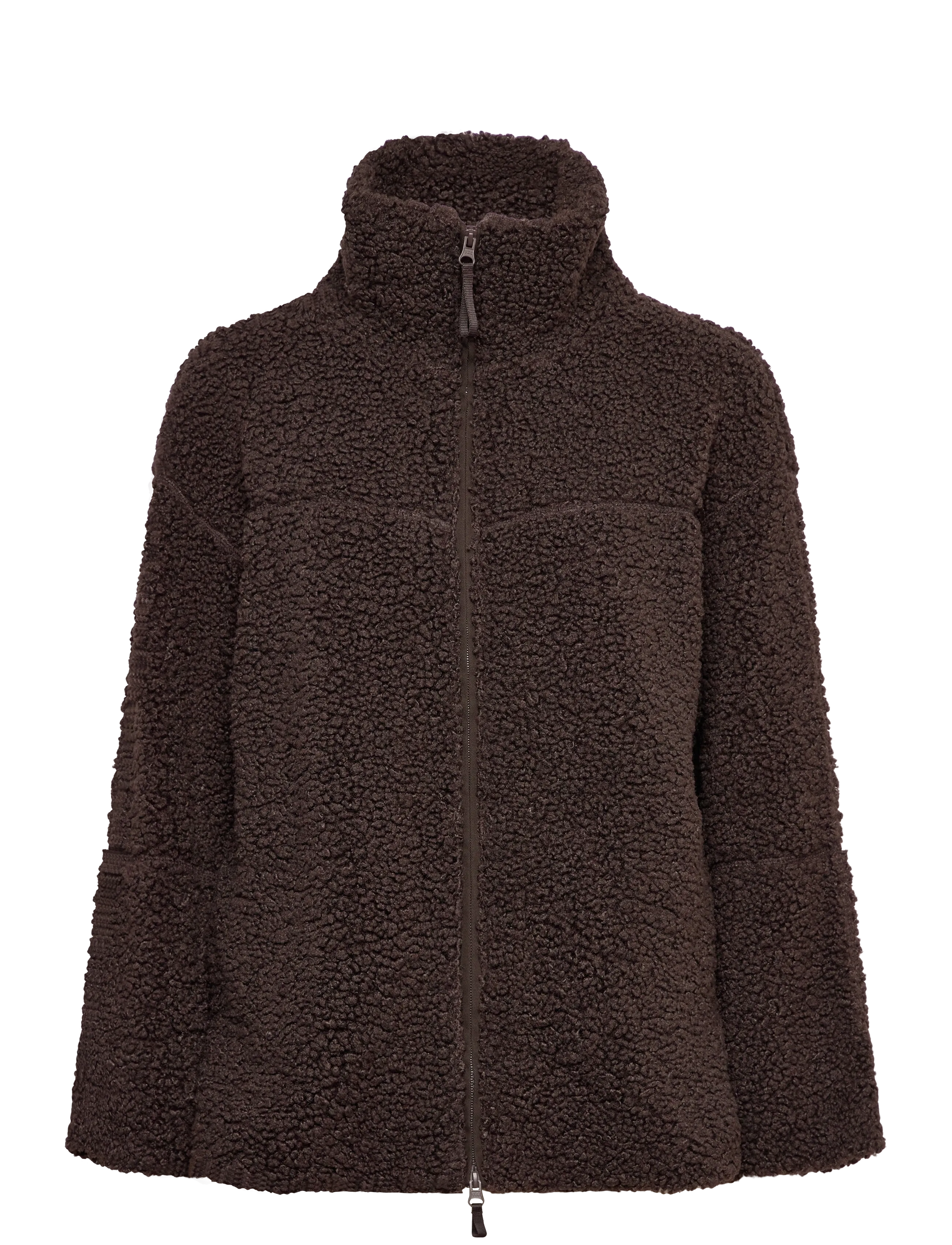 Gina Tricot Pile zip jacket - Gina Tricot - MOLE (7382) / brown