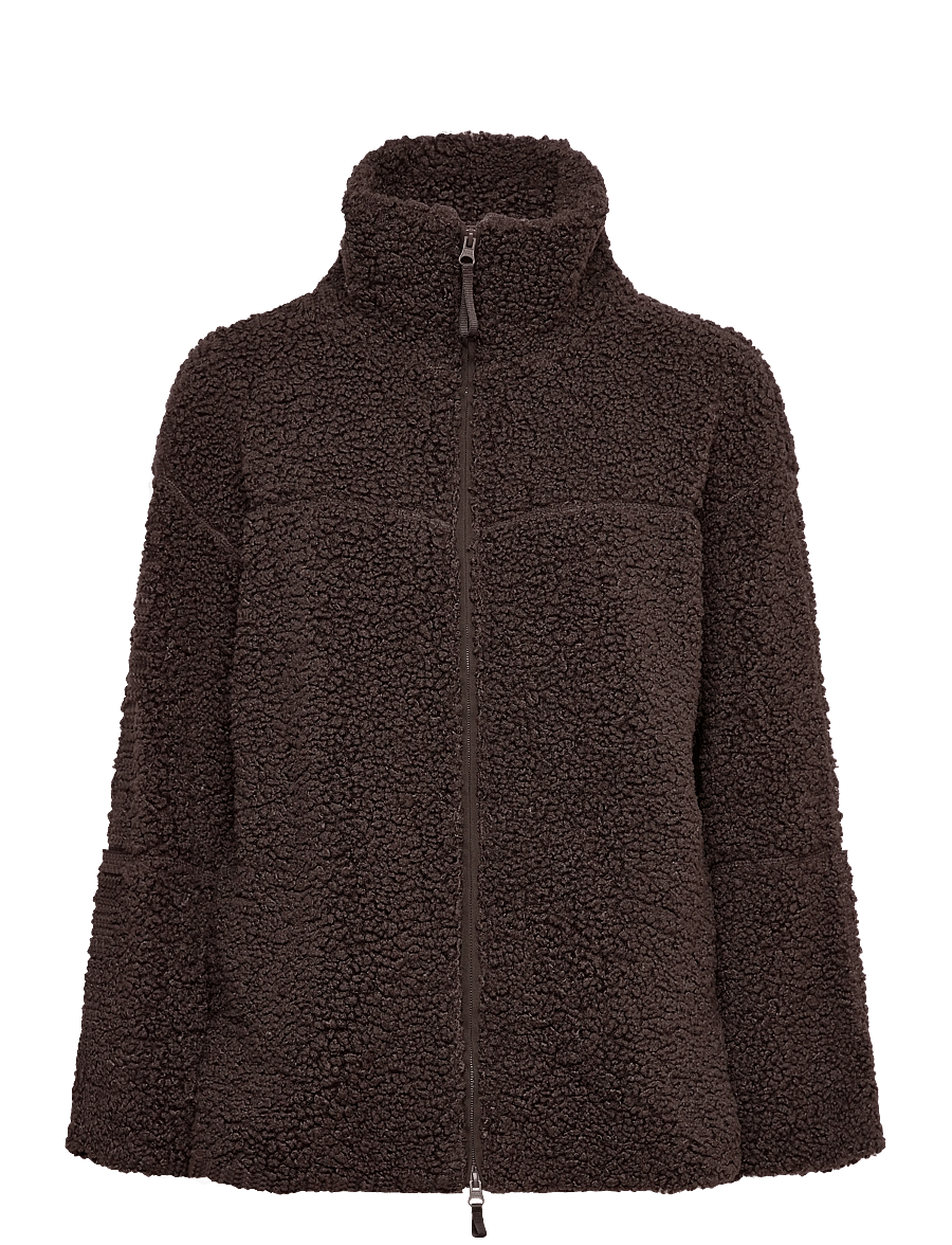 Gina Tricot - Pile zip jacket - forårsjakker - mole (7382) - 1