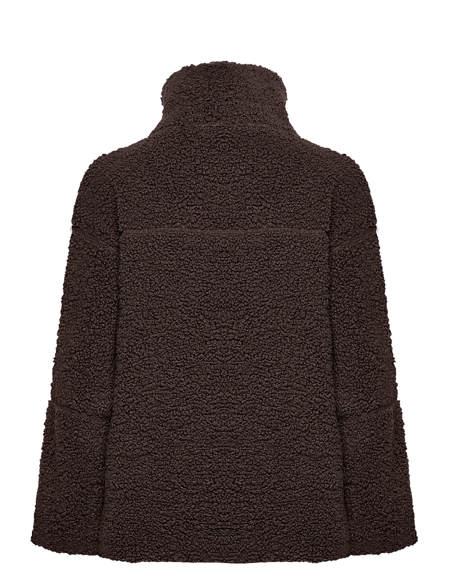 Gina Tricot - Pile zip jacket - forårsjakker - mole (7382) - 2