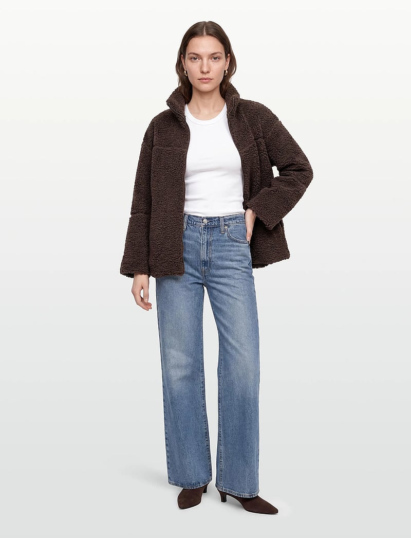 Gina Tricot - Pile zip jacket - spring jackets - mole (7382) - 0