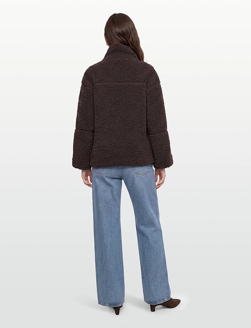 Gina Tricot - Pile zip jacket - spring jackets - mole (7382) - 4
