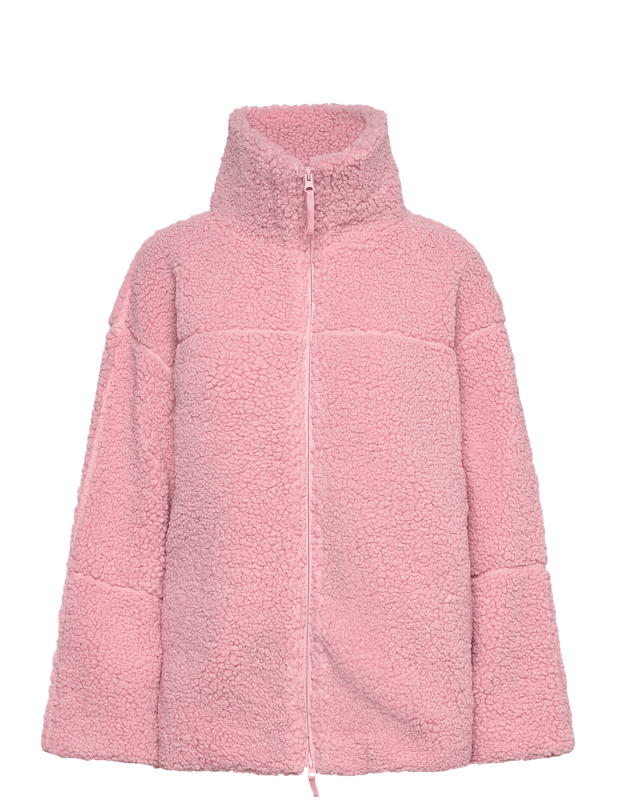 Gina Tricot - Pile zip jacket - spring jackets - pink nectar (2952) - 1