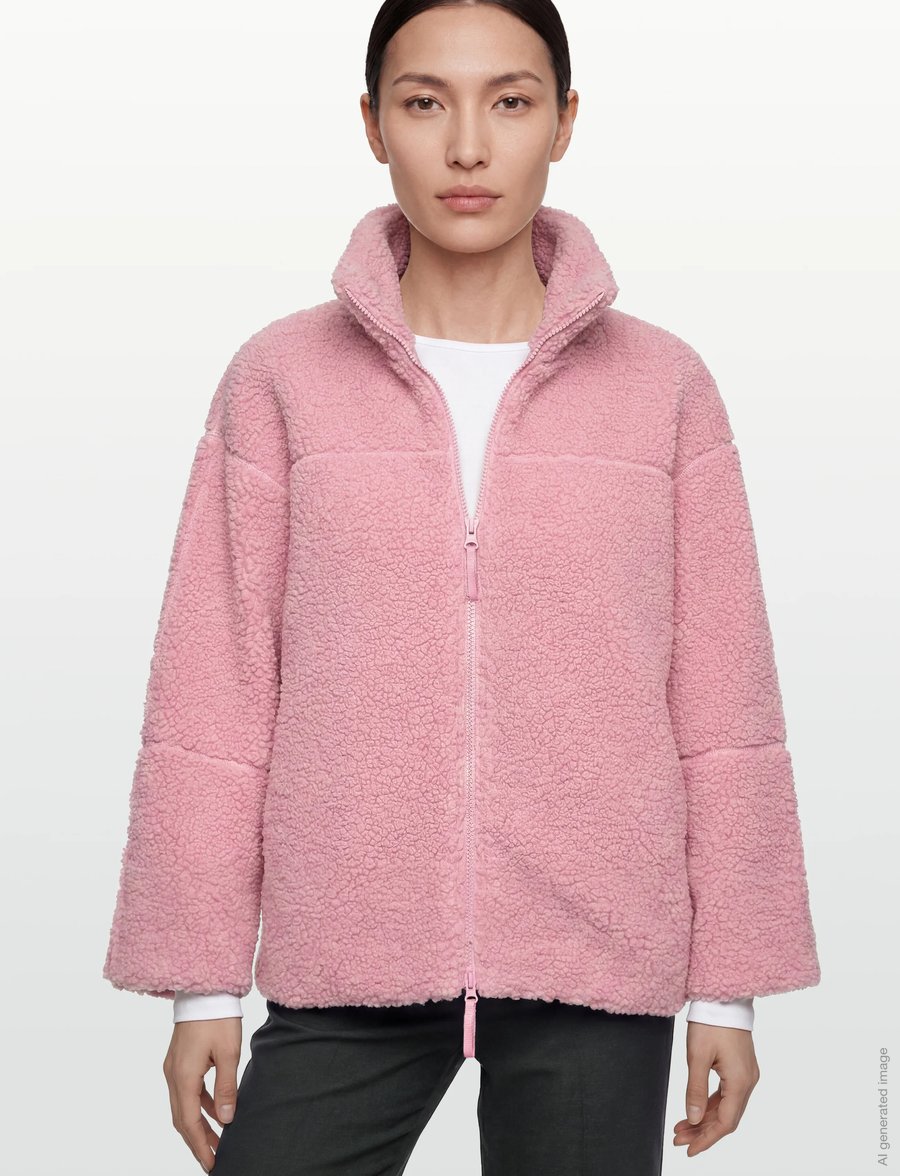 Gina Tricot - Pile zip jacket - spring jackets - pink nectar (2952) - 3
