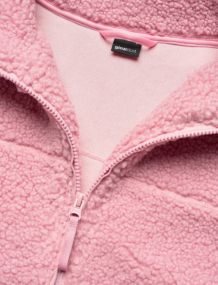 Gina Tricot - Pile zip jacket - spring jackets - pink nectar (2952) - 5