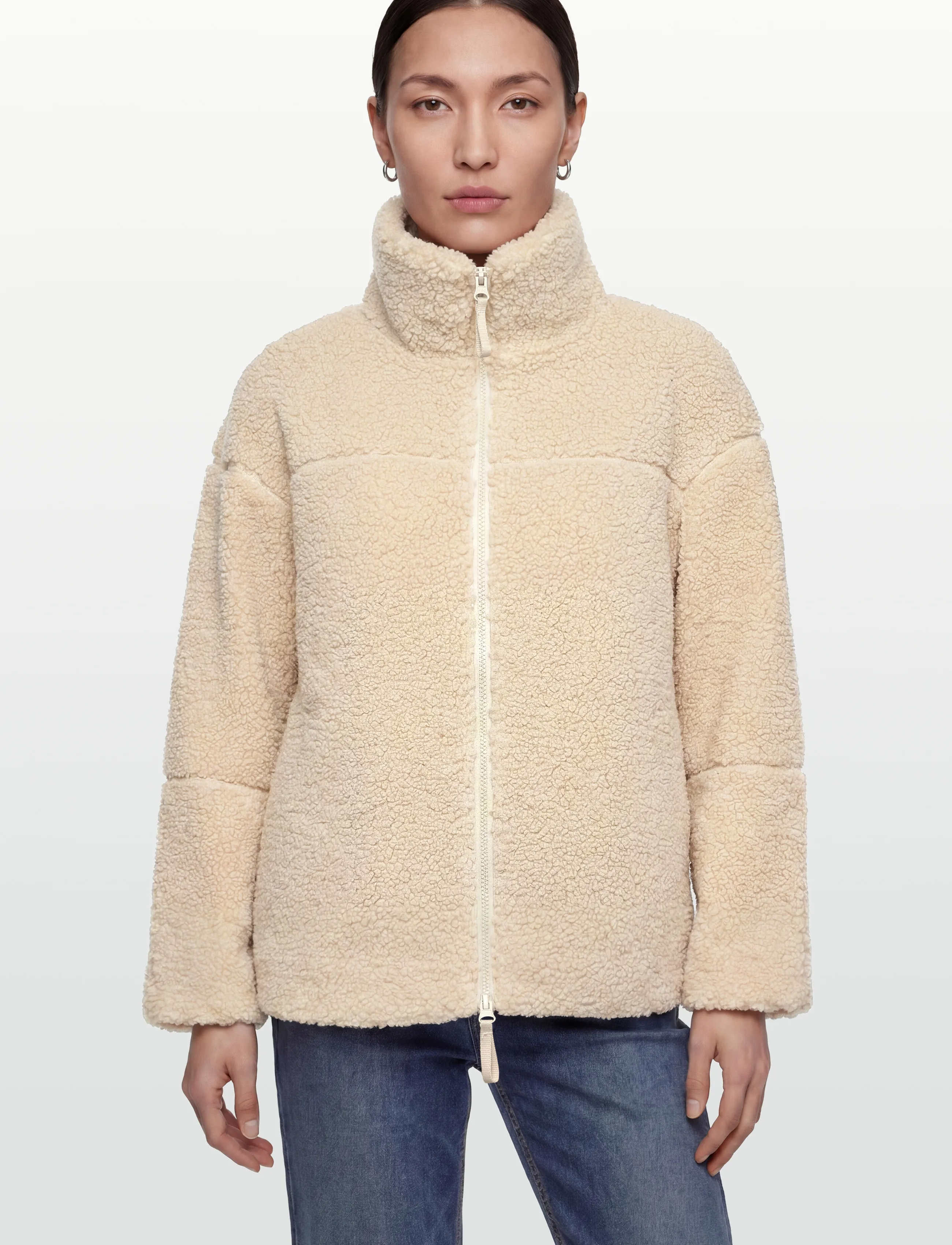 Gina Tricot - Pile zip jacket - frühlingsjacken - silver lining (1517) - 3