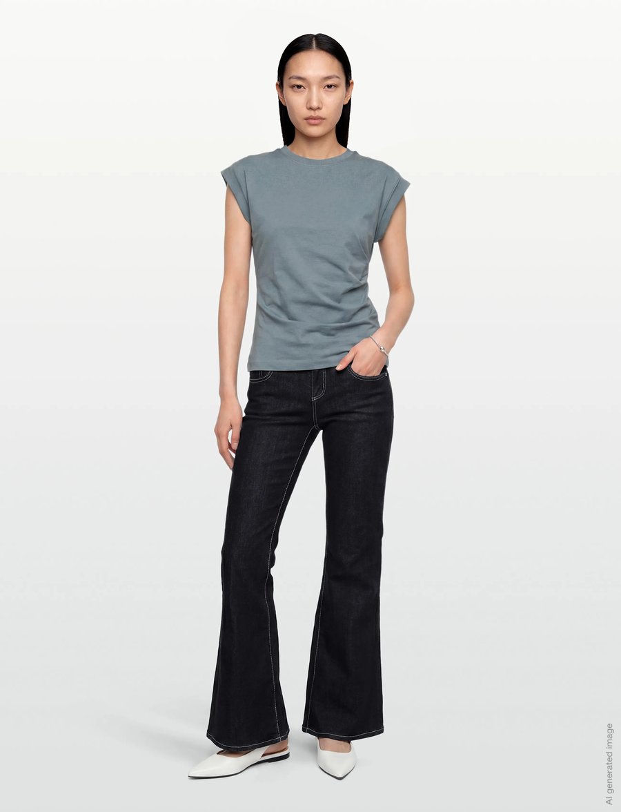 Gina Tricot - Ultra low flare jeans - nuo kelių platėjantys džinsai - rinse - 0