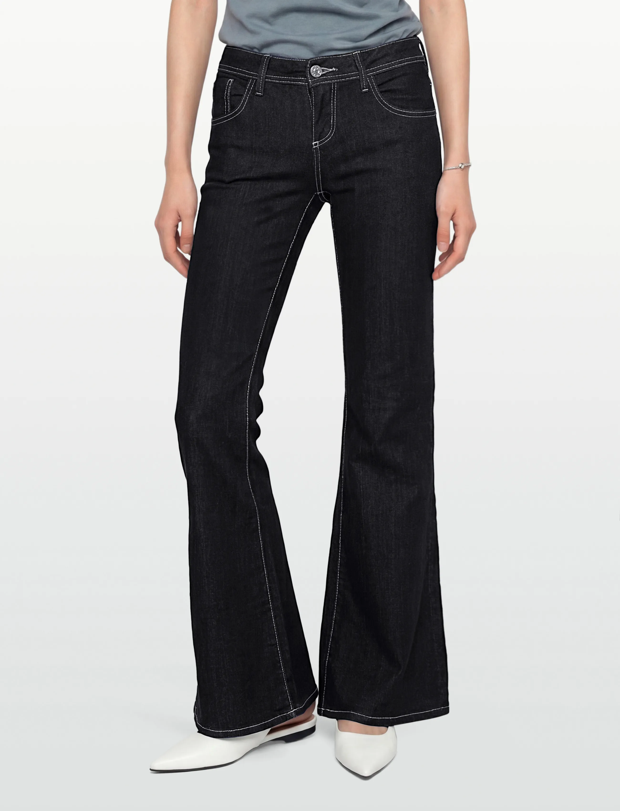 Gina Tricot - Ultra low flare jeans - alt eriti laia säärega teksad - rinse - 3