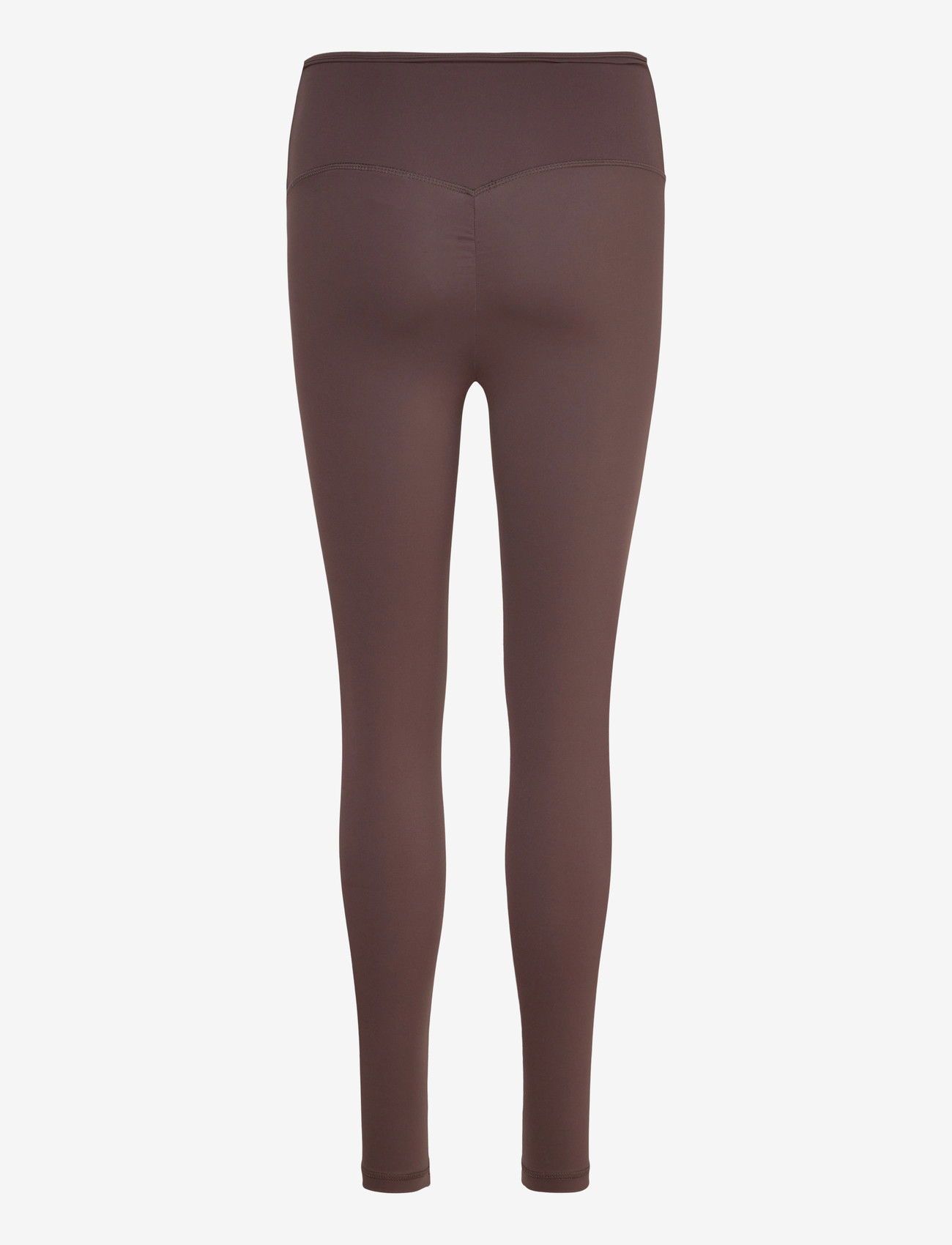 Gina Tricot - Highwaist ruched yoga tights - leggings - seal brown (7083) - 1