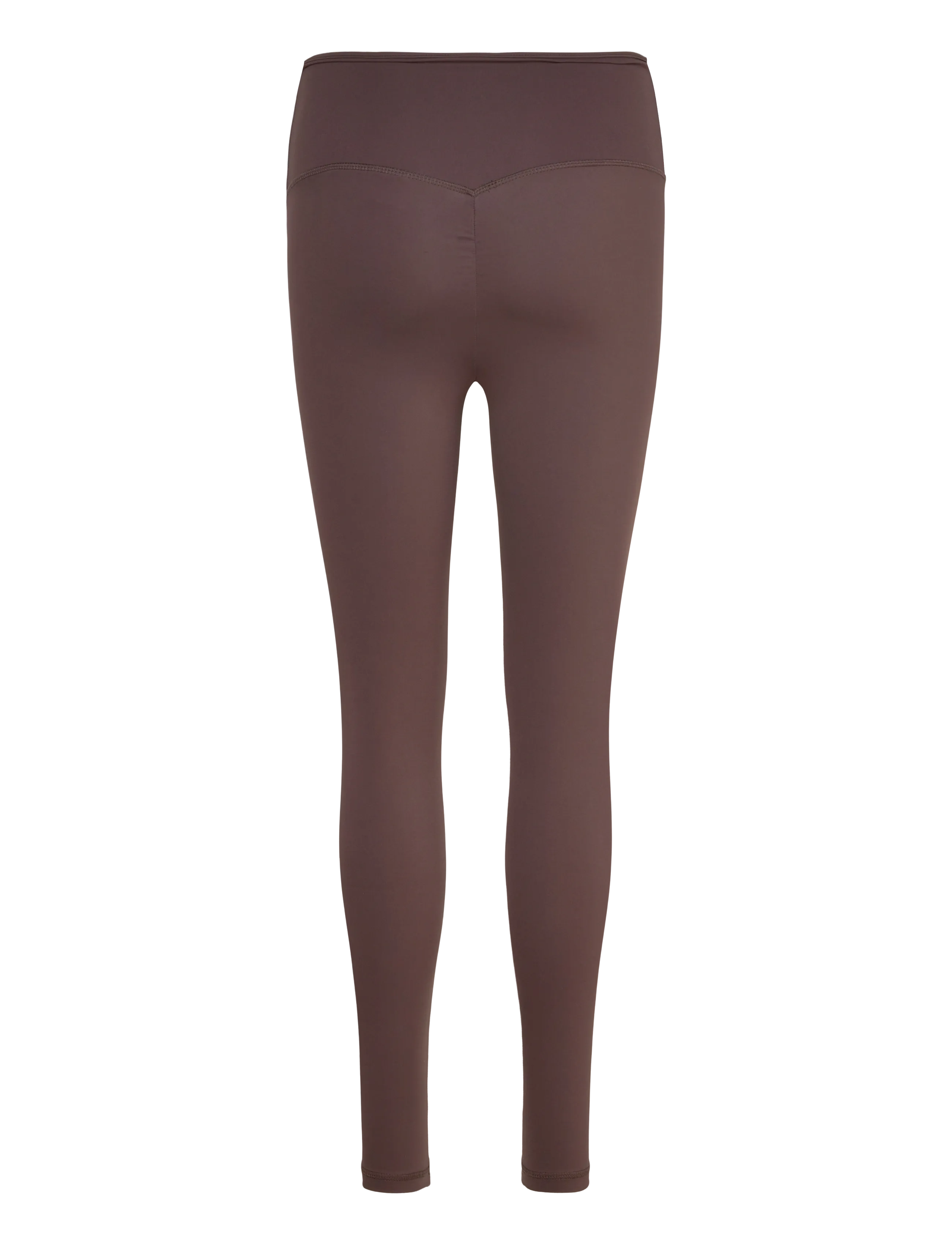 Gina Tricot - Highwaist ruched yoga tights - leggings - seal brown (7083) - 1