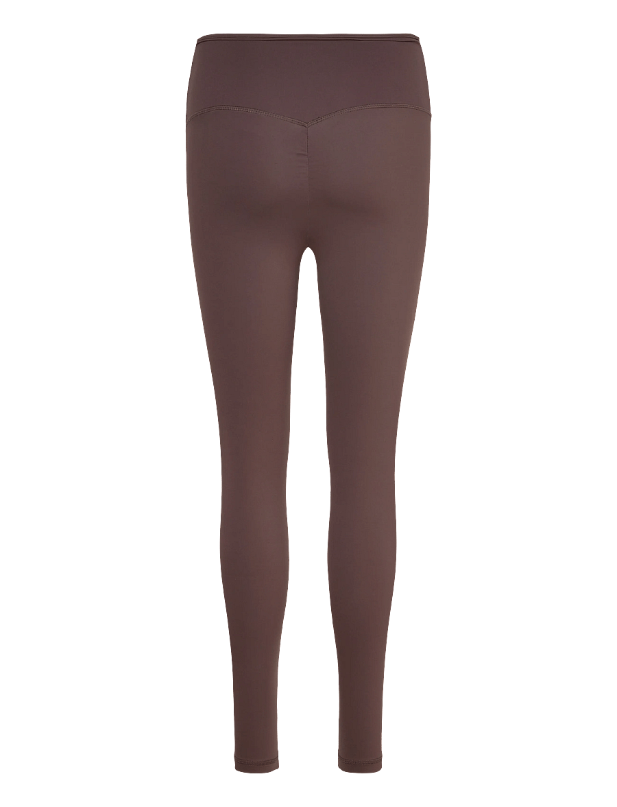 Gina Tricot - Highwaist ruched yoga tights - retuusid - seal brown (7083) - 1