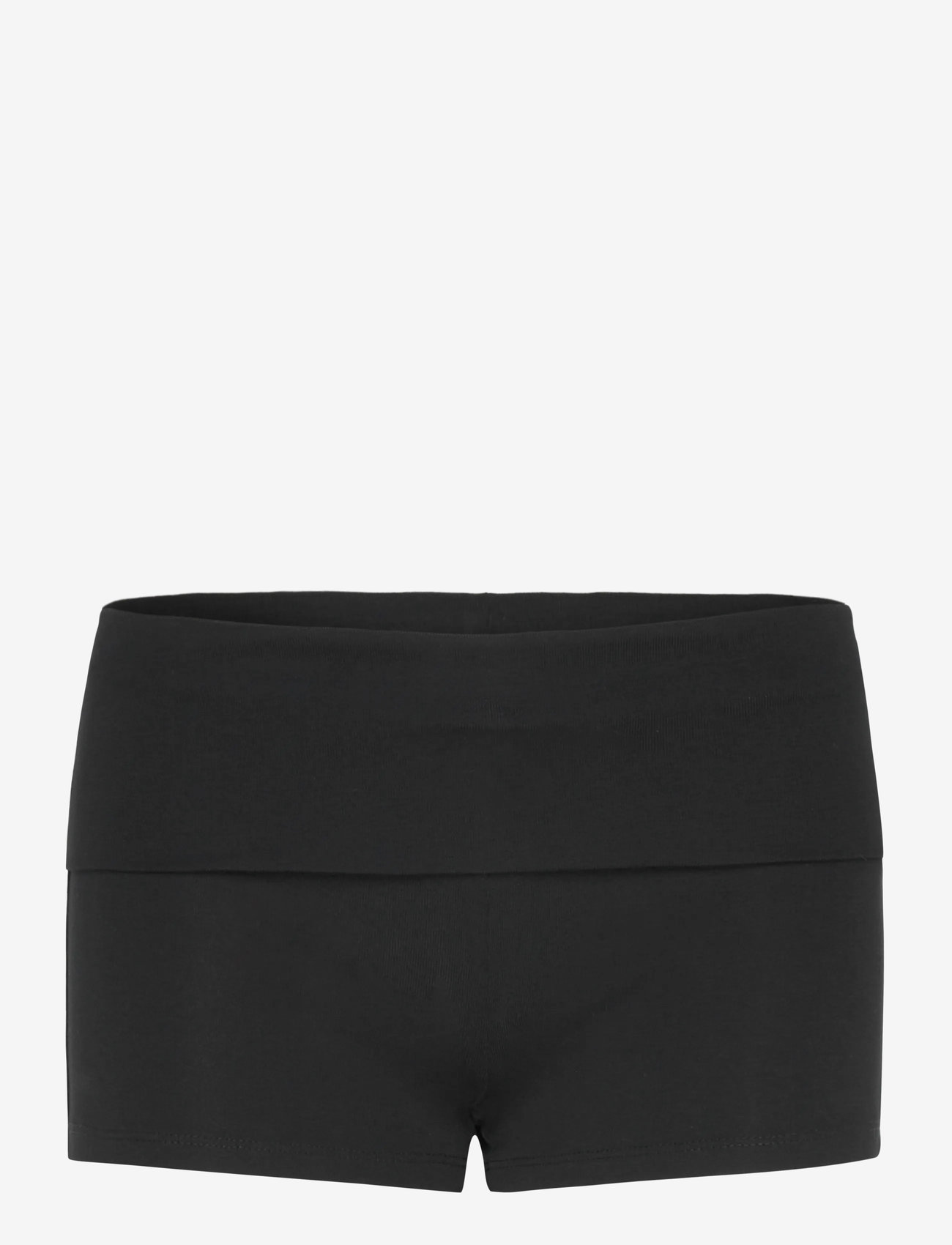Gina Tricot - Folded hotpants - cykelbyxor - black (9000) - 0