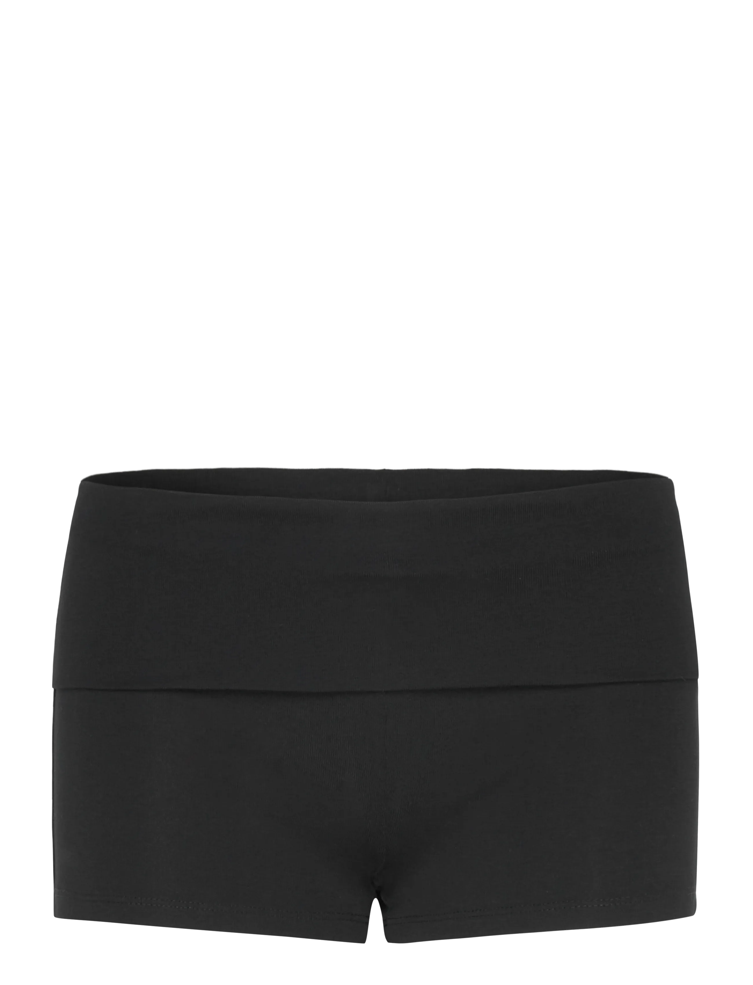 Gina Tricot Basic folded hotpants - Tøj - BLACK (9000) / black