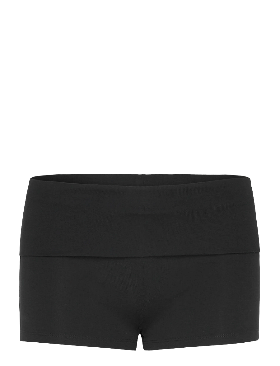 Gina Tricot - Basic folded hotpants - training tights - black (9000) - 1