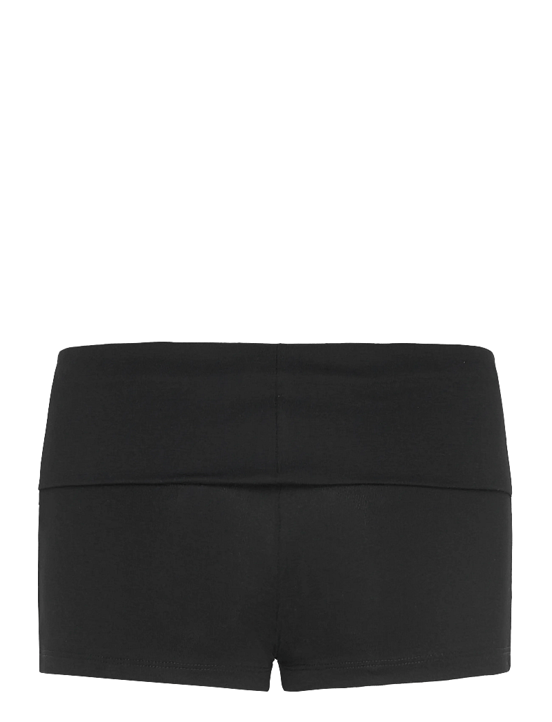 Gina Tricot - Folded hotpants - cykelbyxor - black (9000) - 1
