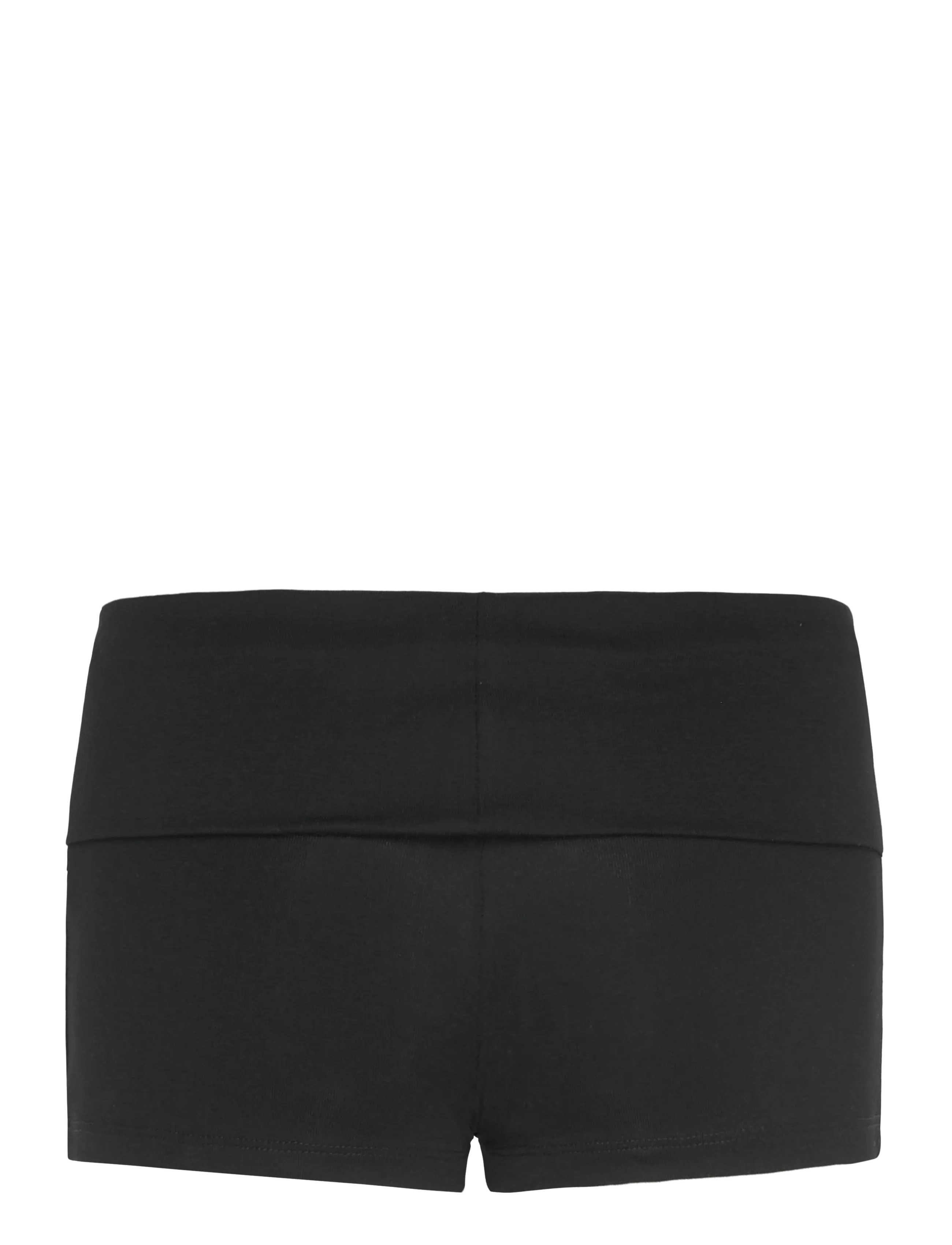 Gina Tricot - Basic folded hotpants - 1/2 längd - black (9000) - 1