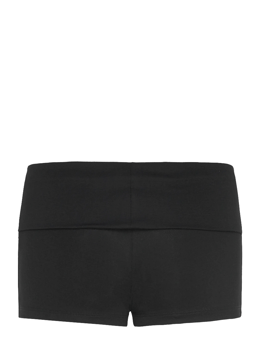 Gina Tricot - Basic folded hotpants - training tights - black (9000) - 2
