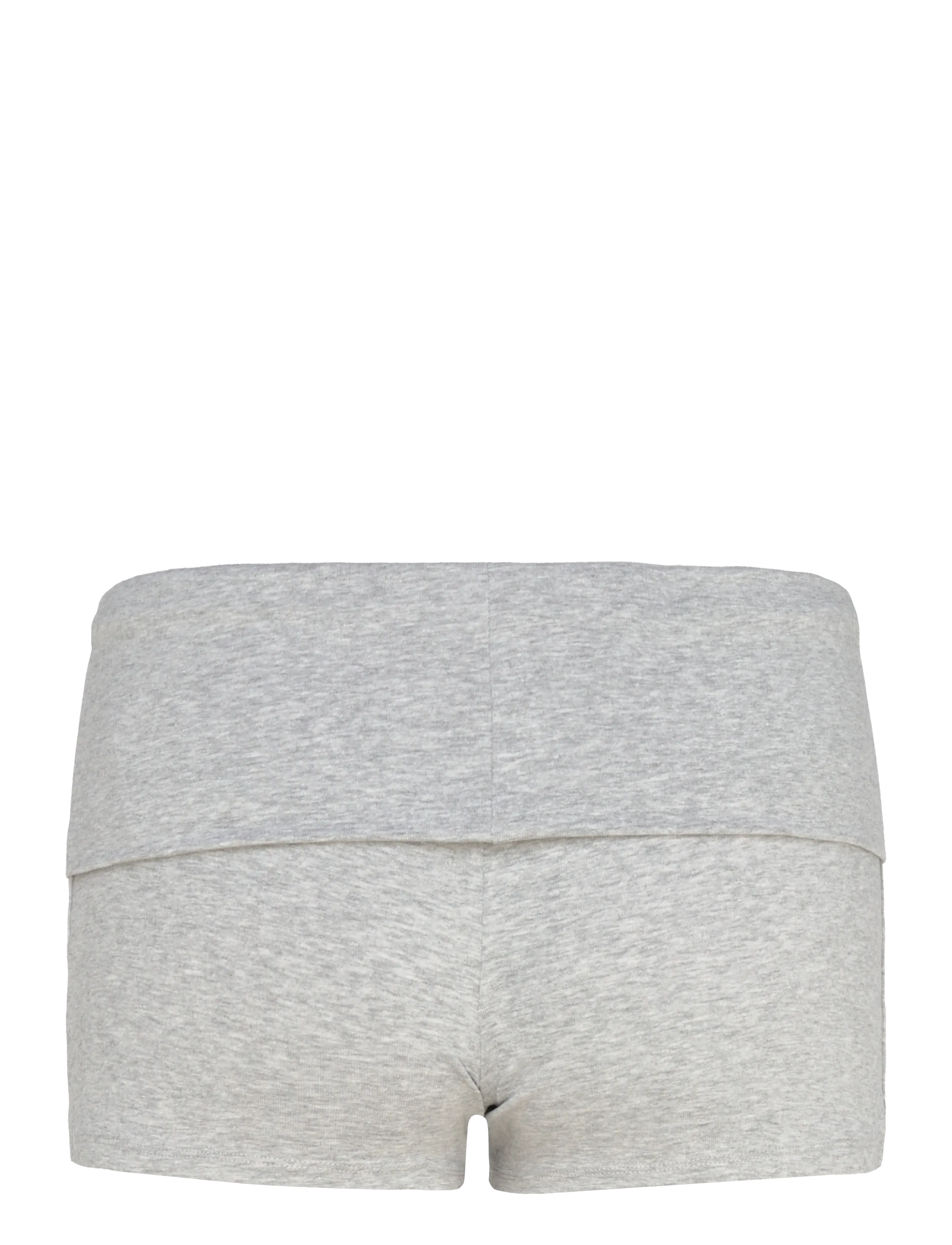 Gina Tricot - Basic folded hotpants - 1/2 längd - grey melange (8181) - 1
