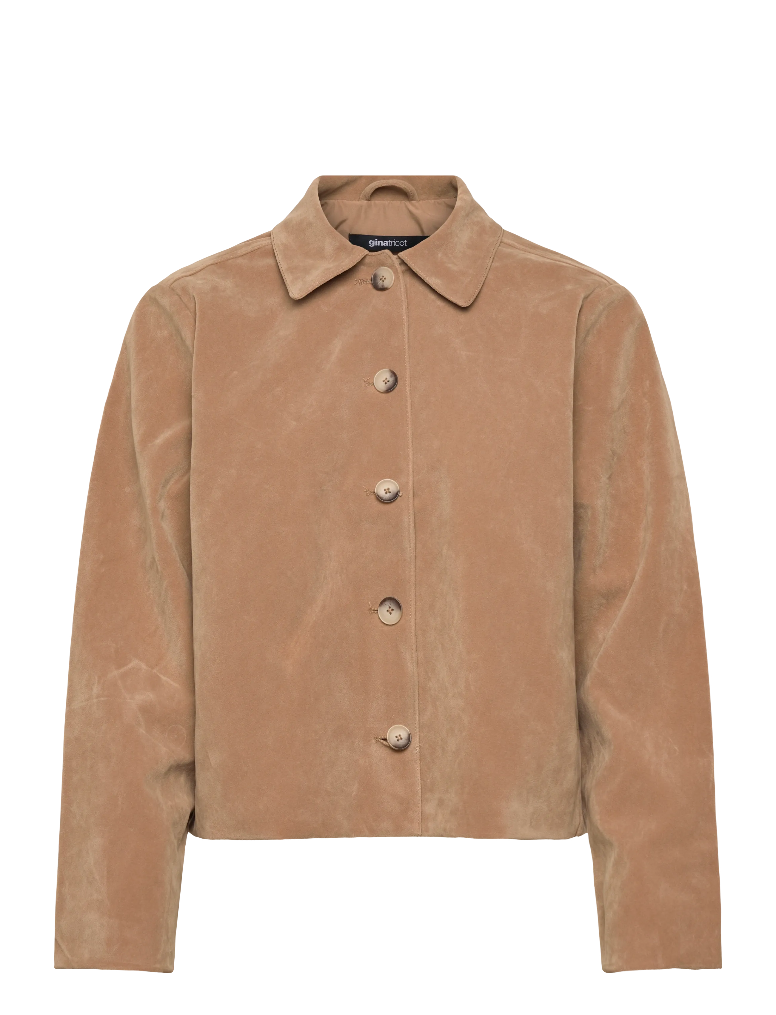 Gina Tricot Faux suede short jacket - Efterårsjakker - BEIGE (1040) / beige