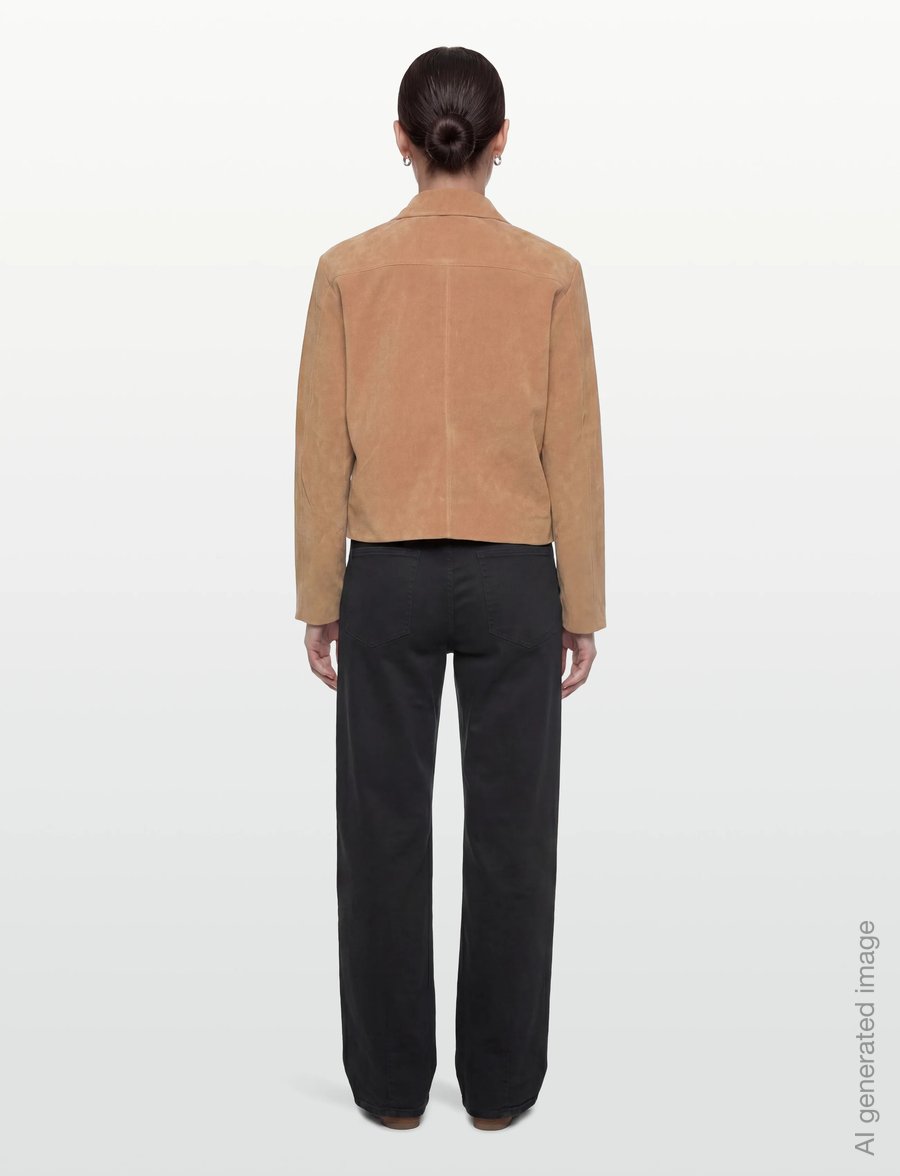 Gina Tricot - Faux suede short jacket - leichte jacken - beige (1040) - 4