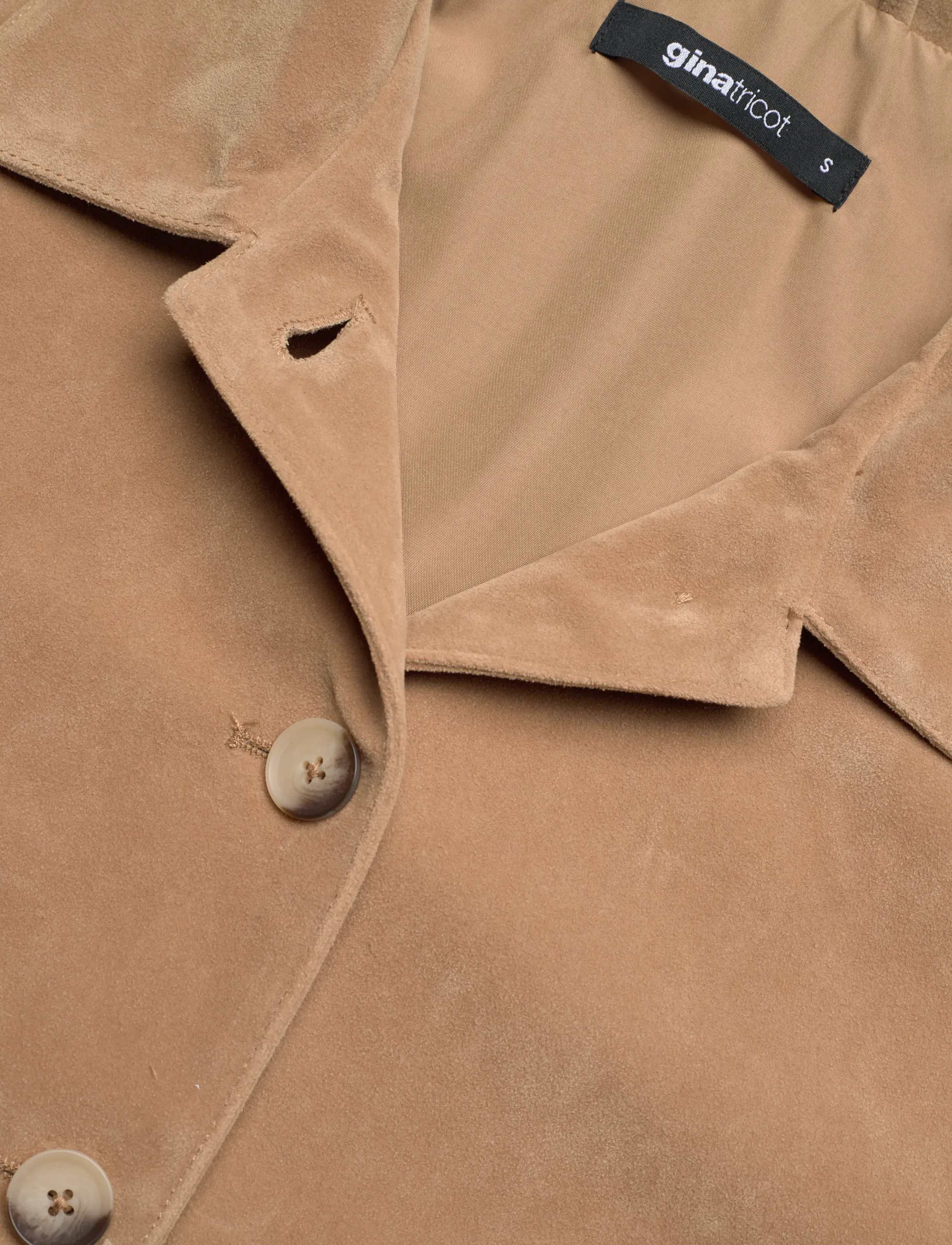 Gina Tricot - Faux suede short jacket - tunna jackor - beige (1040) - 5