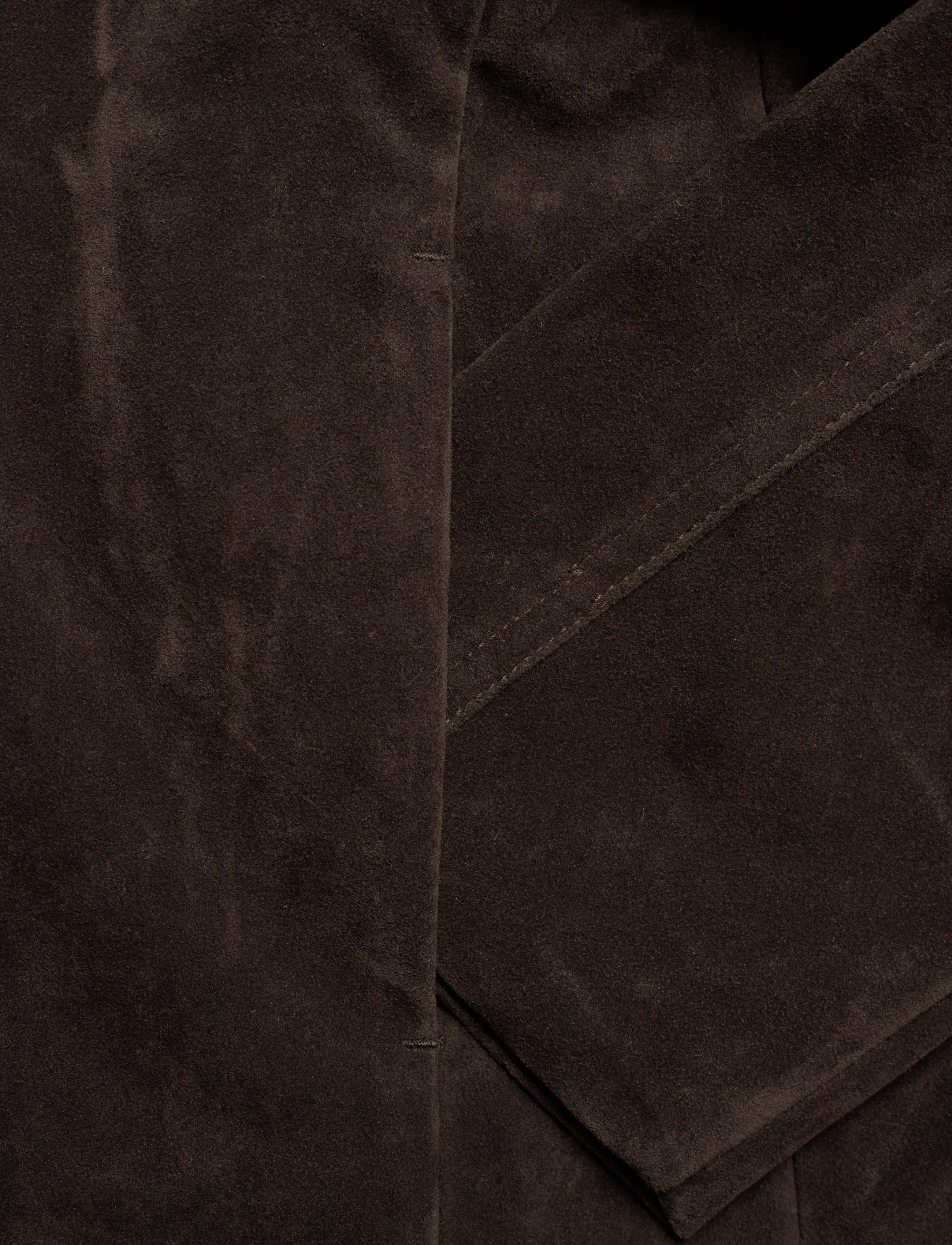 Gina Tricot - Faux suede short jacket - forårsjakker - dark brown (7180) - 3