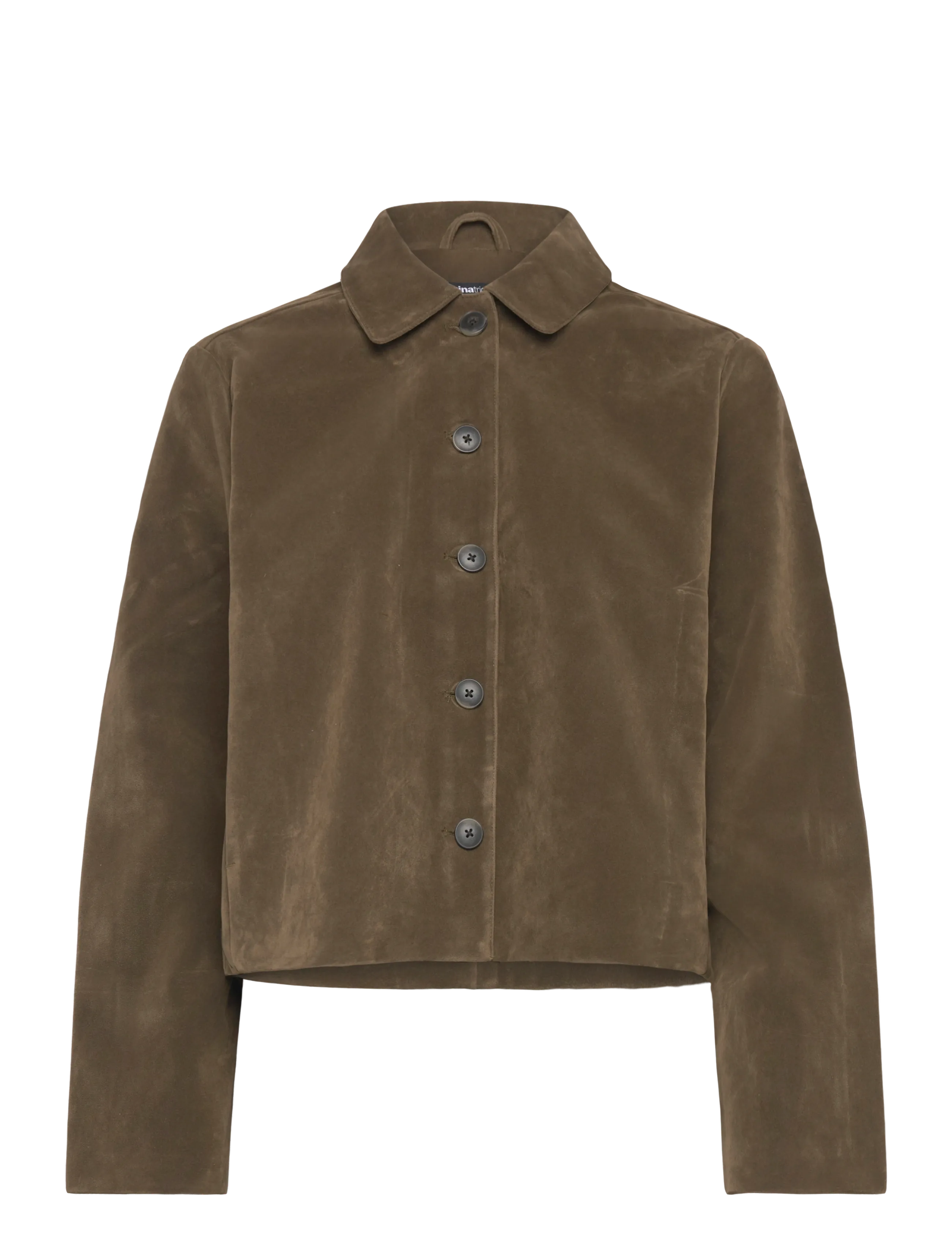 Gina Tricot Faux suede short jacket - Jackets & Coats - KHAKI GREEN (6074) / khaki/green