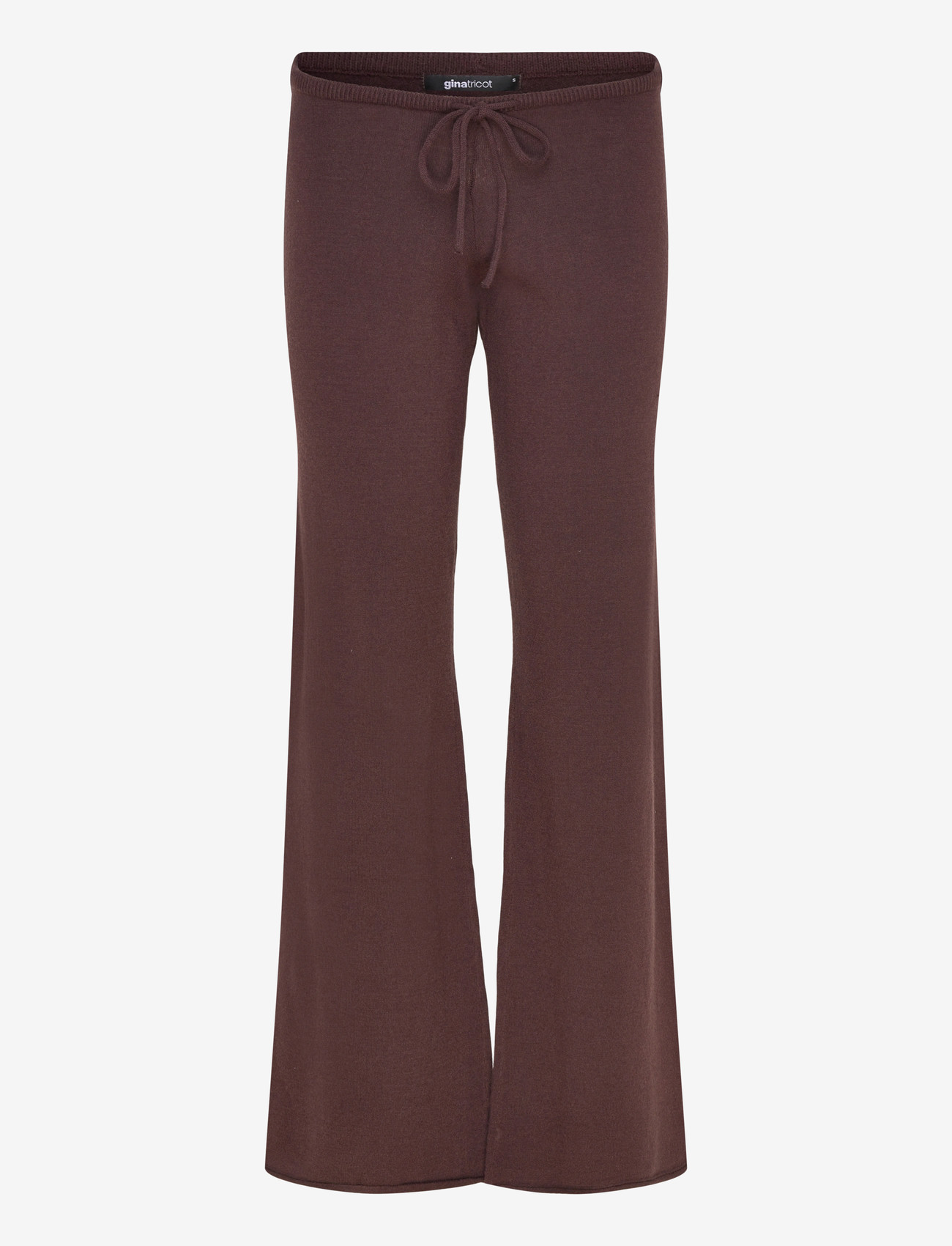 Gina Tricot - Knitted trousers - schlaghose - seal brown (7083) - 0