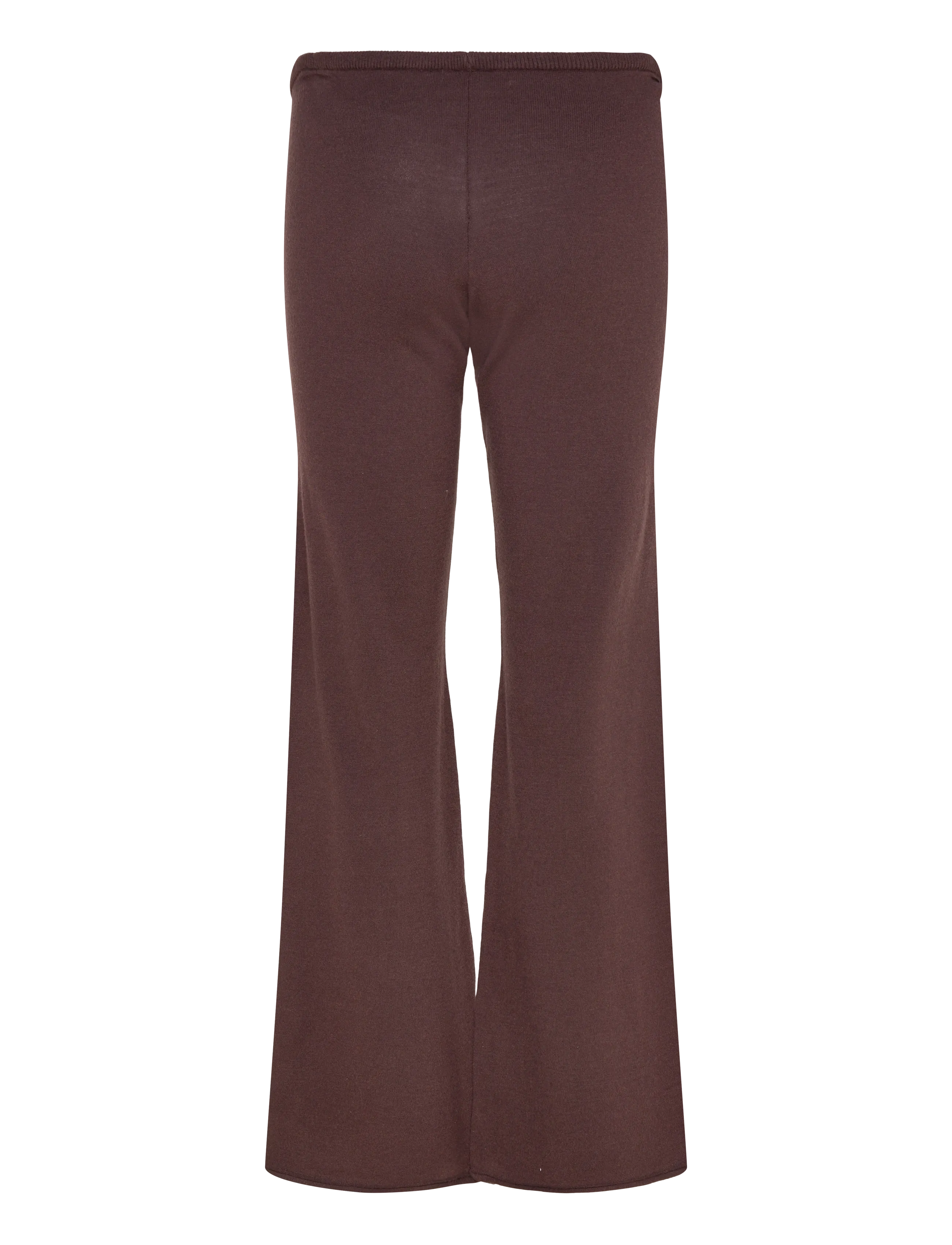 Gina Tricot - Knitted trousers - flare bukser - seal brown (7083) - 2