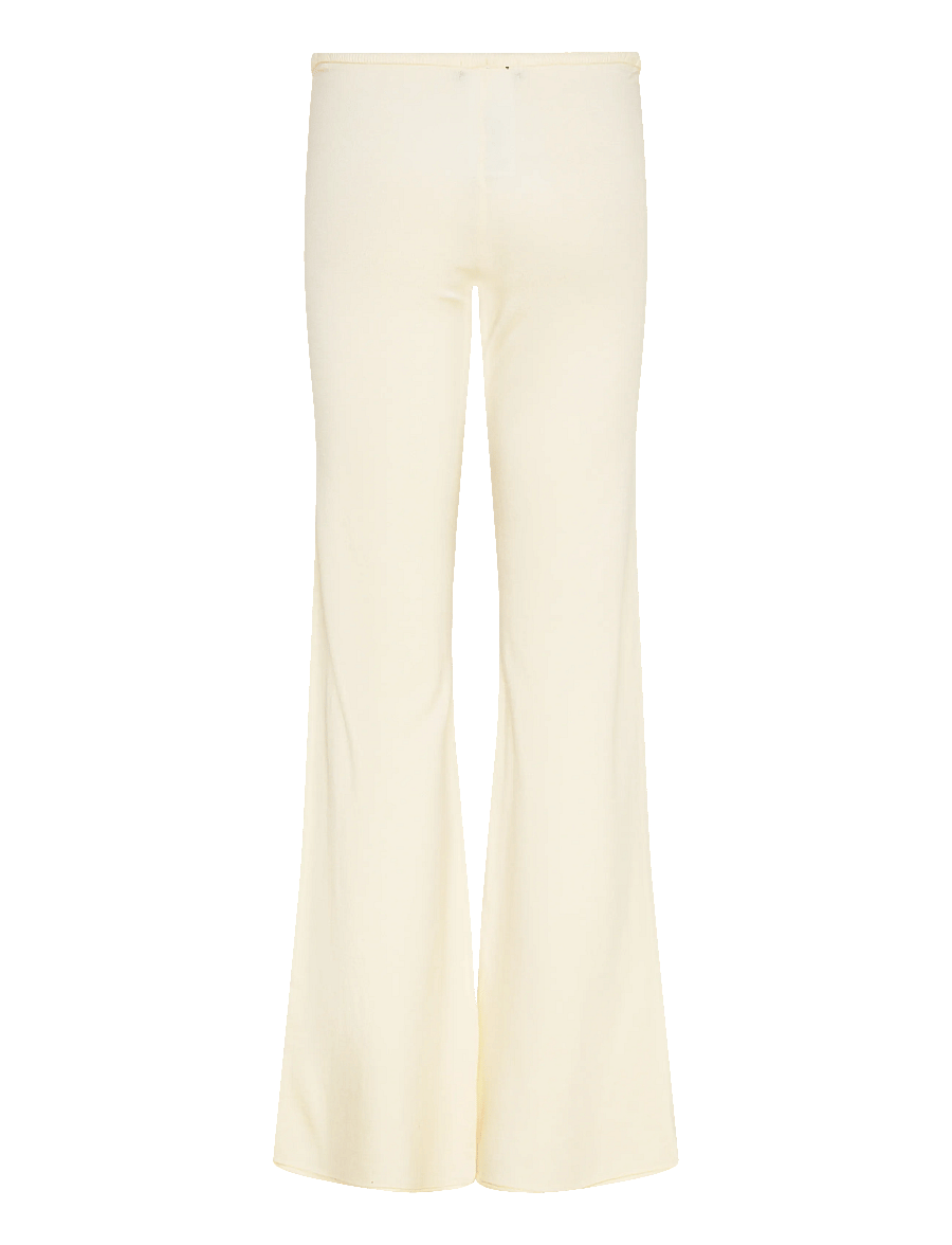Gina Tricot - Knitted trousers - utsvängda byxor - vanilla - 2