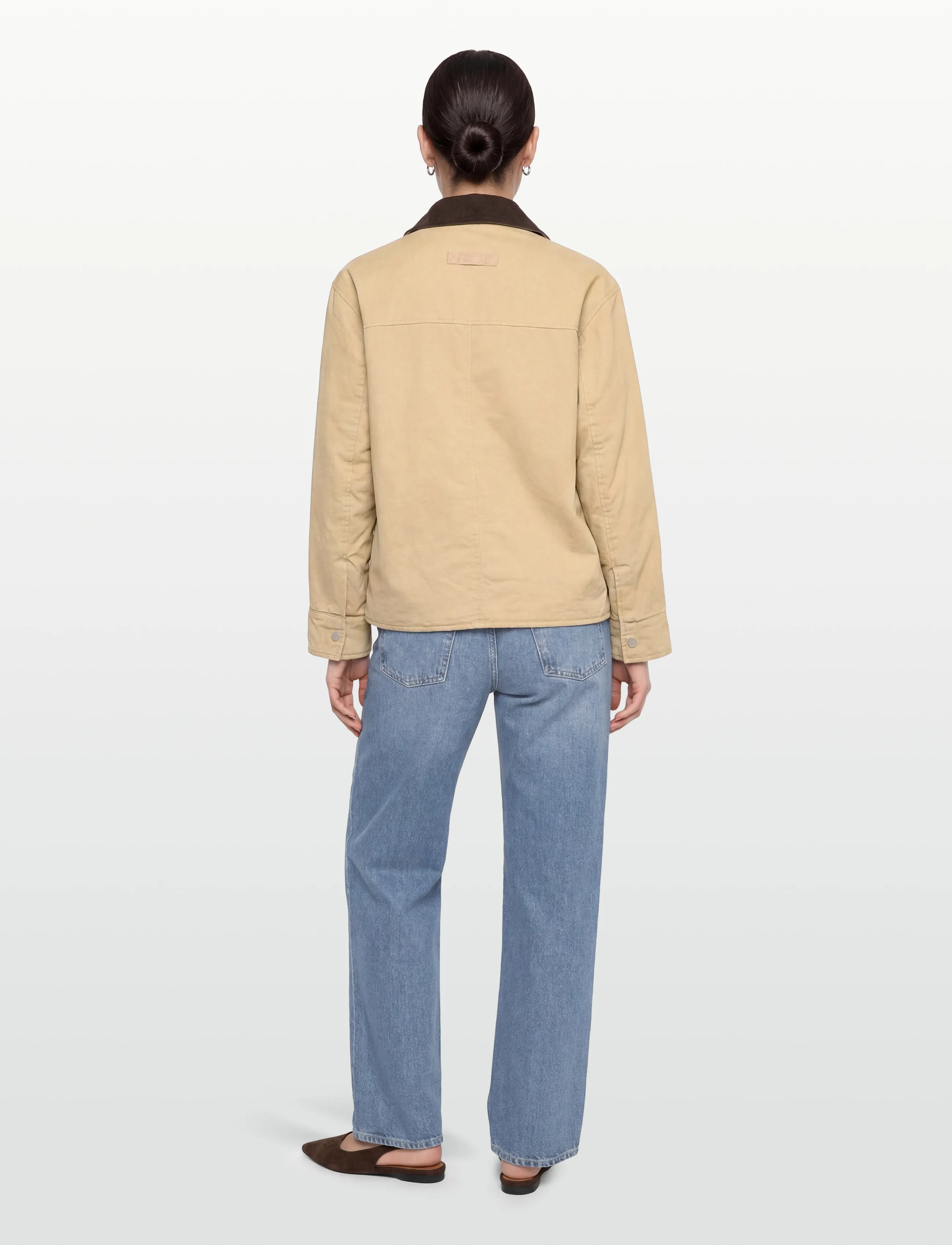Gina Tricot - Corduroy collar jacket - vårjackor - beige (1040) - 4