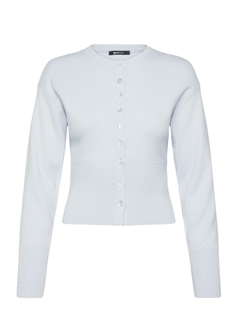 Gina Tricot - Fitted knitted cardigan - strickjacken - light blue - 1