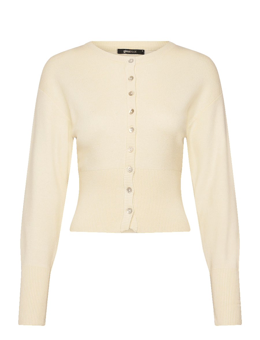 Gina Tricot - Fitted knitted cardigan - strickjacken - vanilla - 1