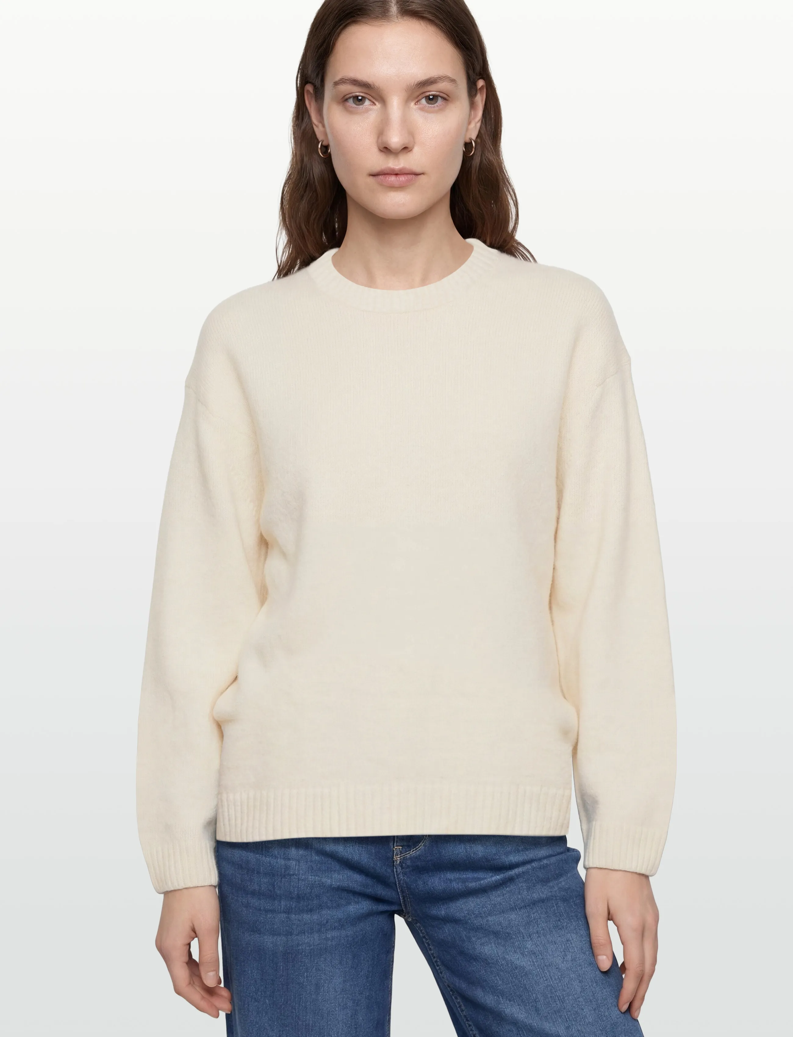 Gina Tricot - Crew neck knitted sweater - striktrøjer - gardenia (1496) - 3