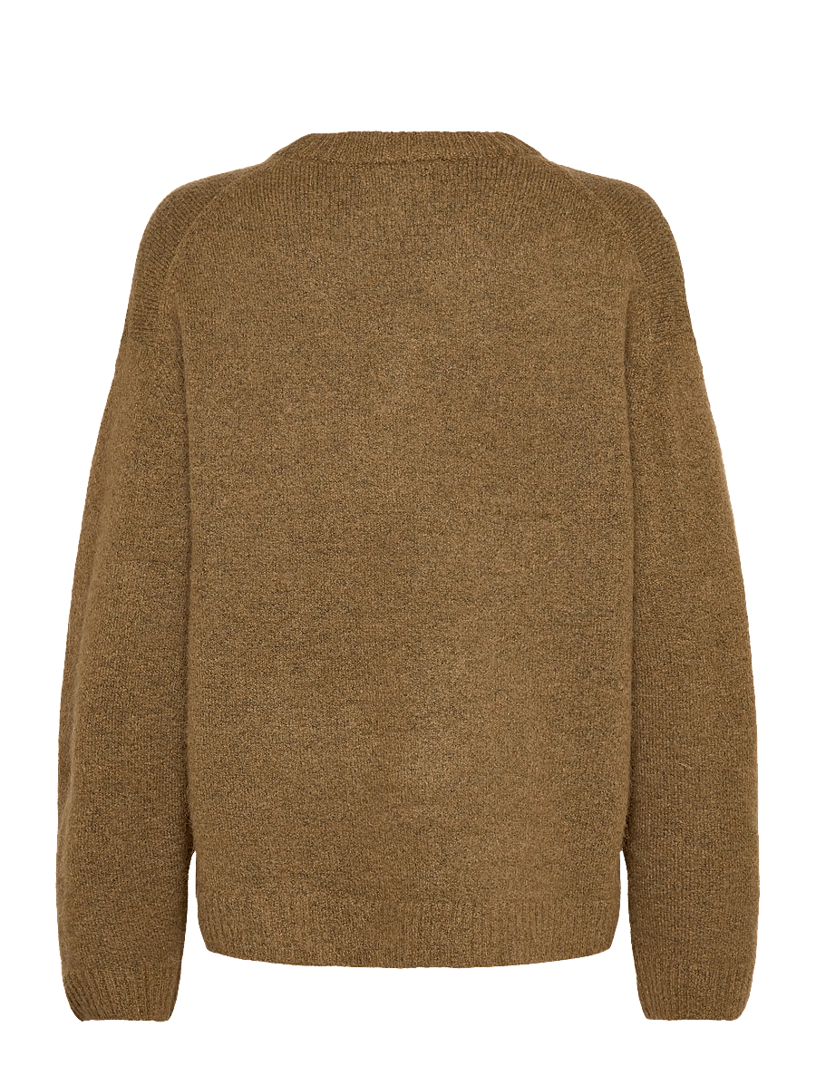 Gina Tricot - Crew neck knitted sweater - kampsunid - olive melange (6972) - 2