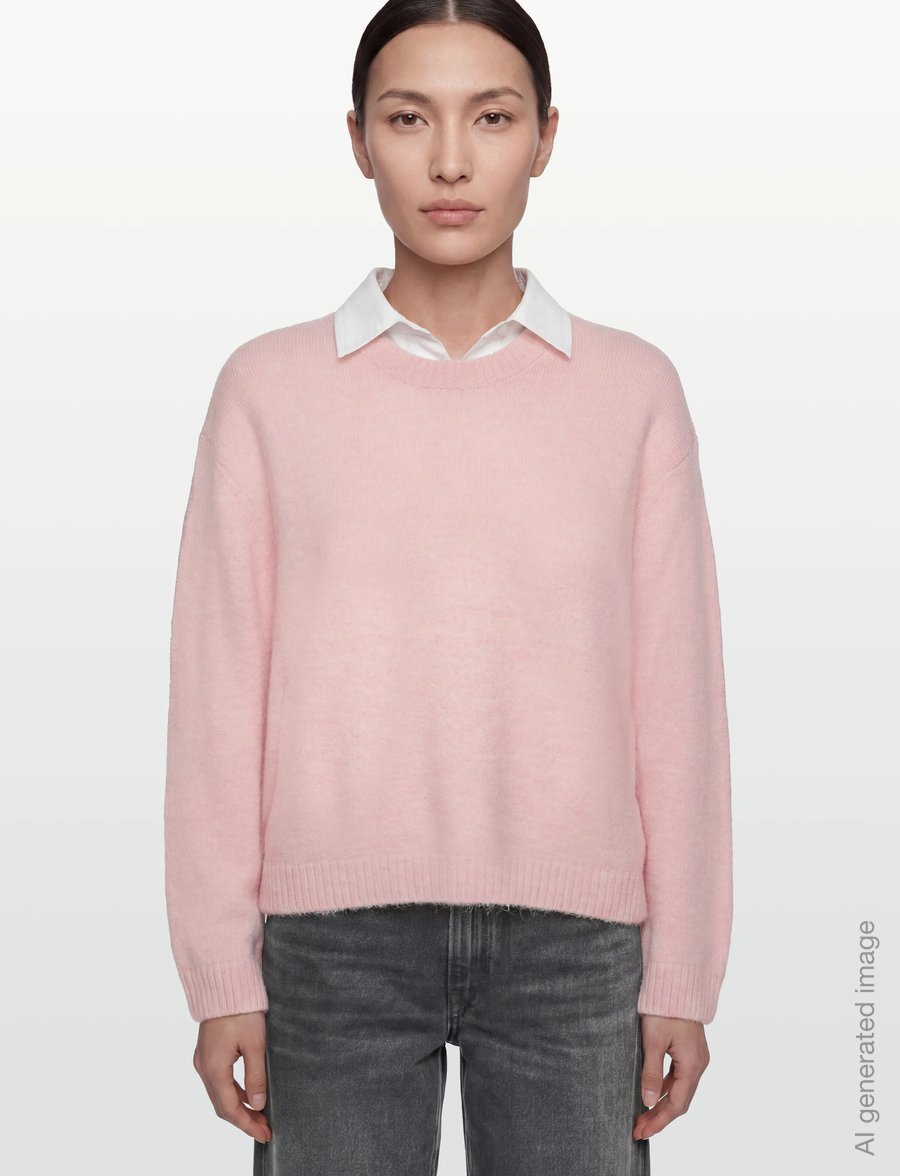 Gina Tricot - Crew neck knitted sweater - kampsunid - primrose pink (3250) - 3