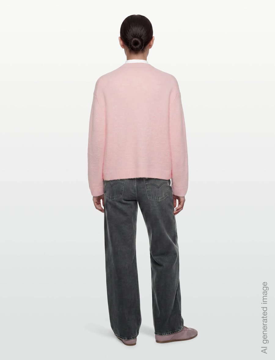 Gina Tricot - Crew neck knitted sweater - kampsunid - primrose pink (3250) - 4