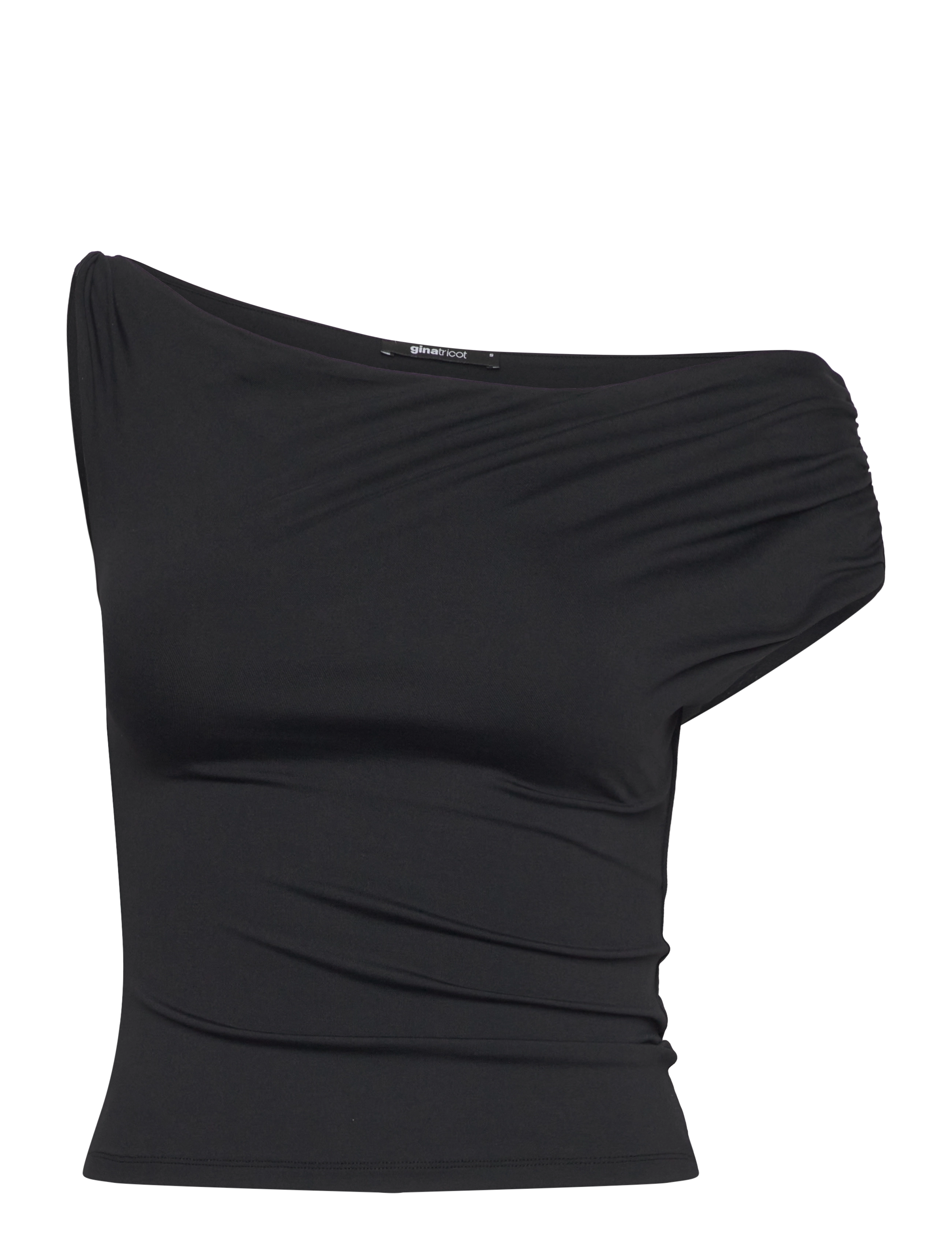 Gina Tricot Asymmetric top - Tøj - BLACK (9000) / black