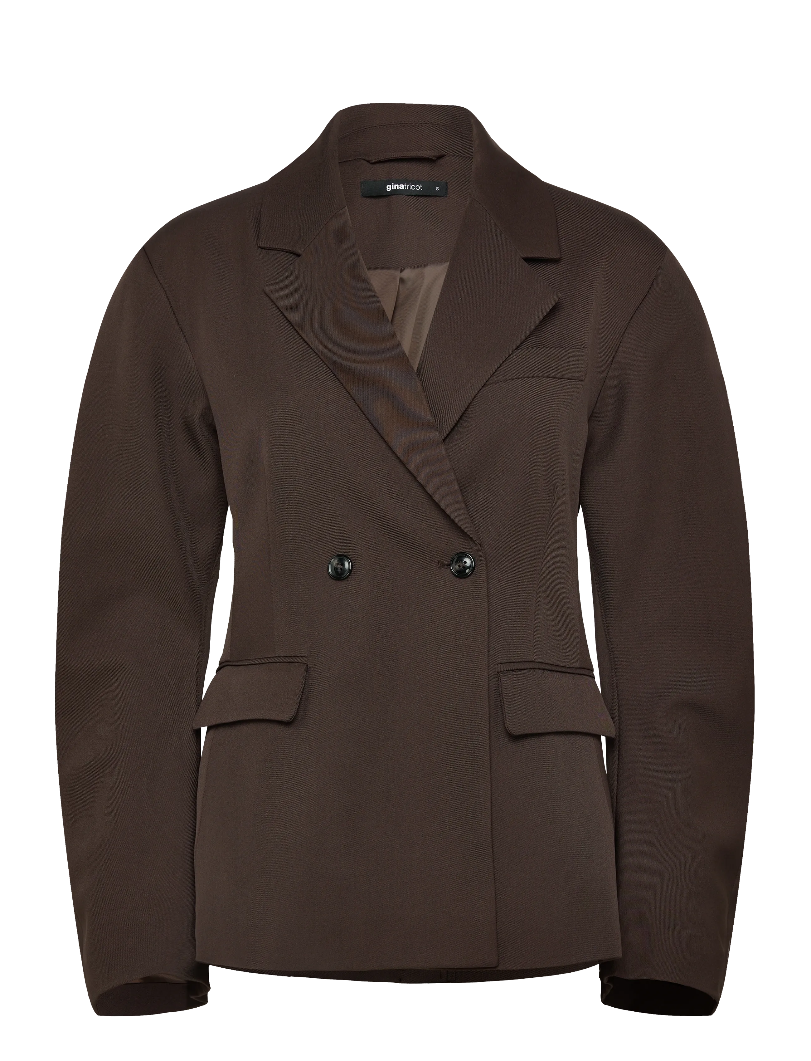 Gina Tricot Shaped blazer - Transitional Layering - DARK BROWN (7180) / brown