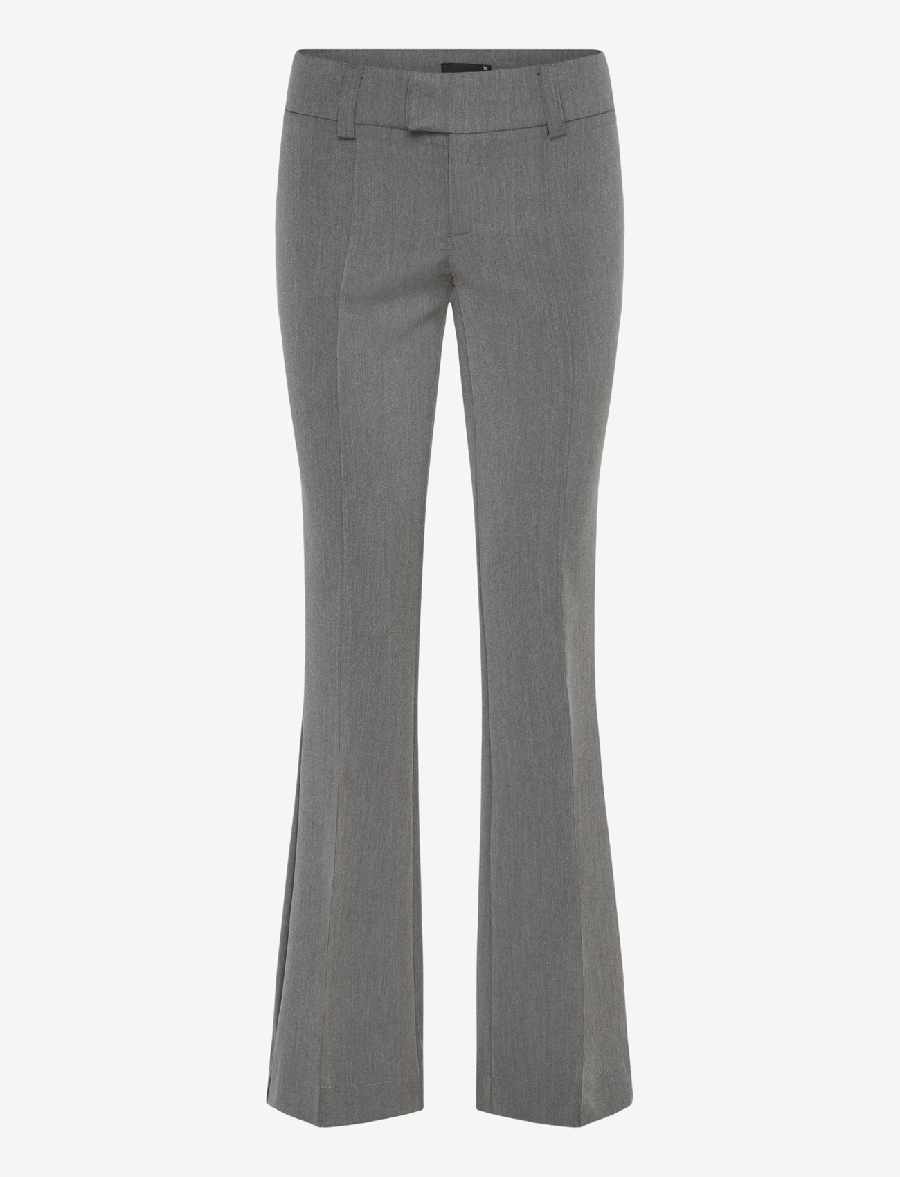 Gina Tricot - Low waist bootcut trousers - formell - grey melange (8181) - 0