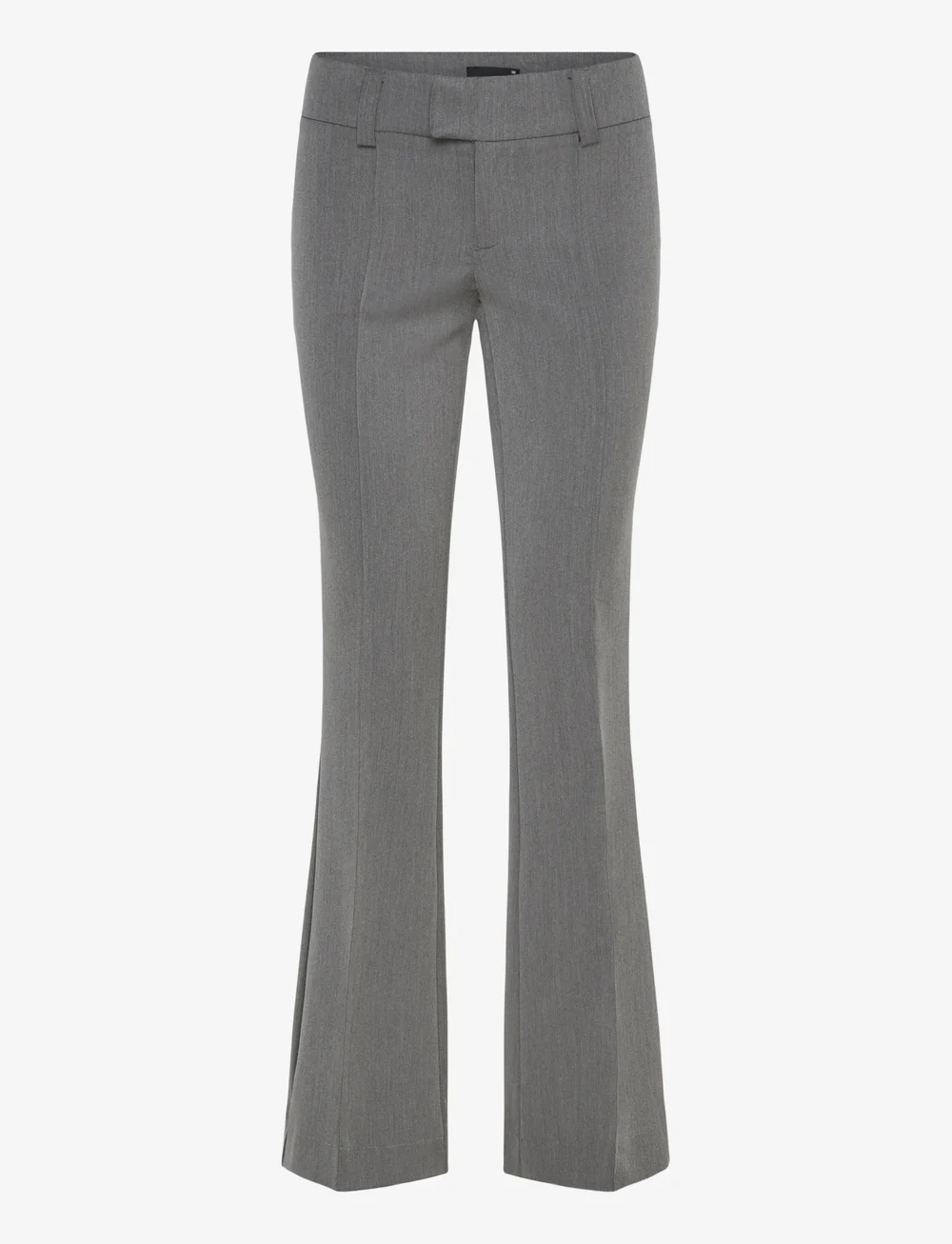 Gina Tricot - Low waist bootcut trousers - kostymbyxor - grey melange (8181) - 0